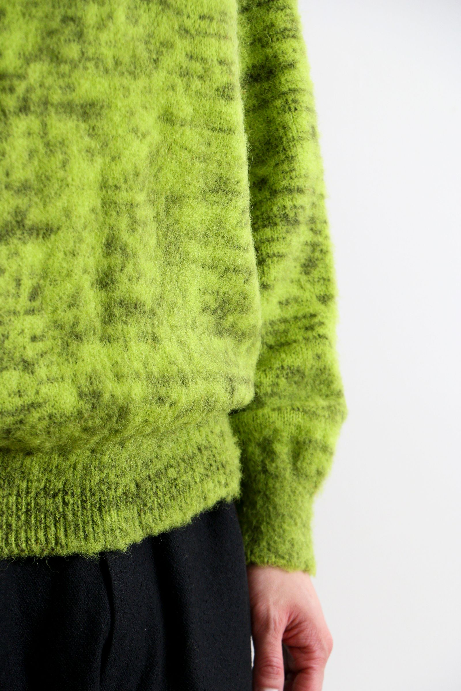 KOHEN SHAGGY DOG KNIT PULLOVER / 52GREEN / 英国羊毛 / カシミヤ / シャギーニット - M