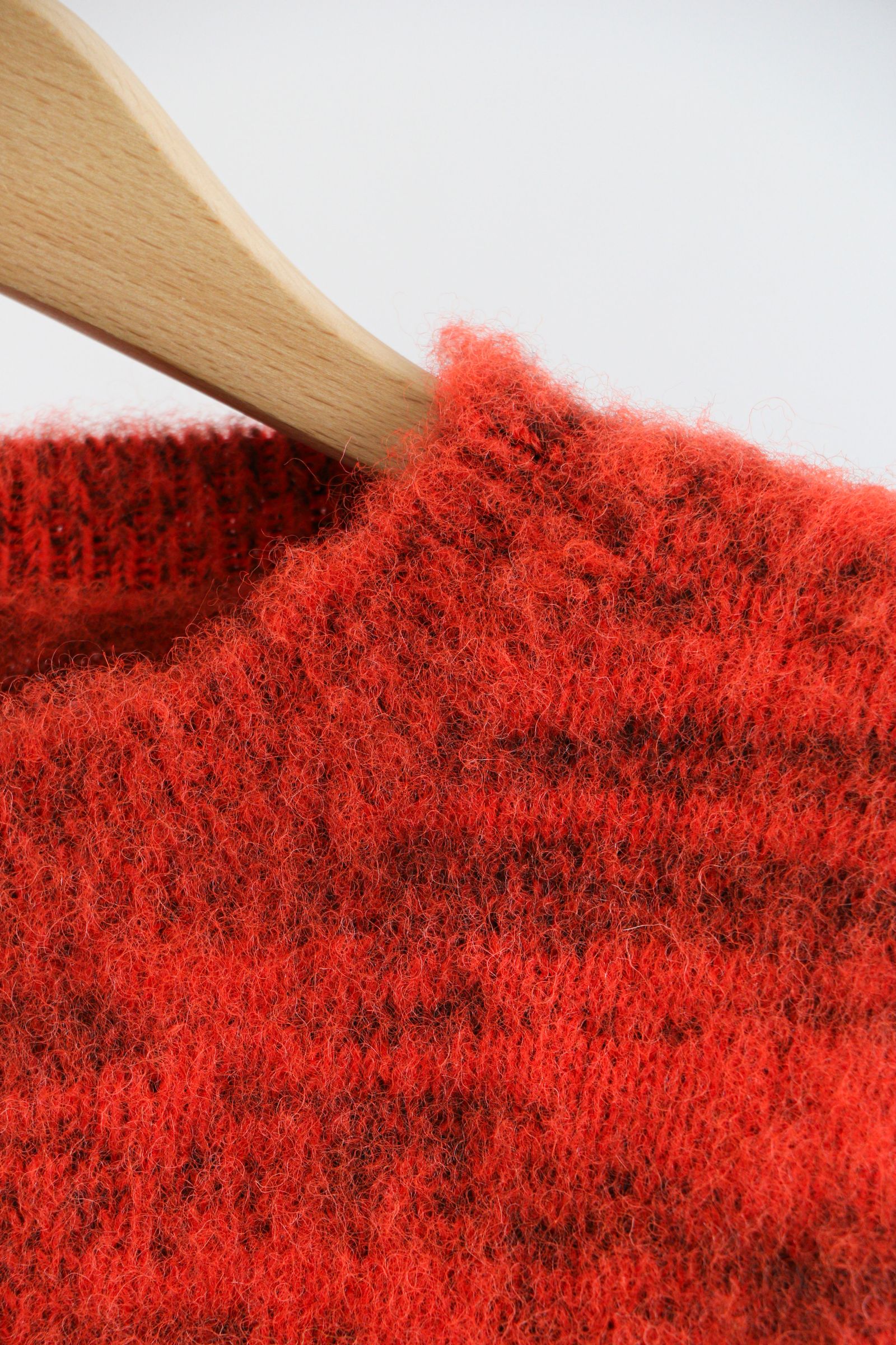 KOHEN SHAGGY DOG KNIT PULLOVER / 24ORANGE / 英国羊毛 / カシミヤ / シャギーニット
