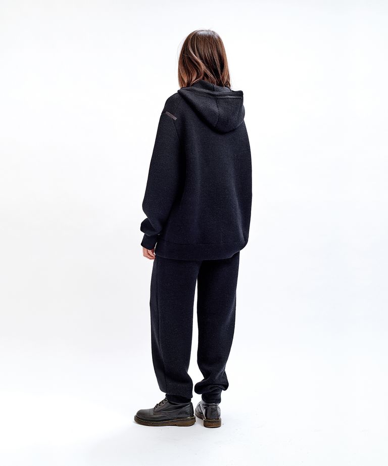 THE INOUE BROTHERS - Baby Alpaca Milano Hoody Black / ベイビー 