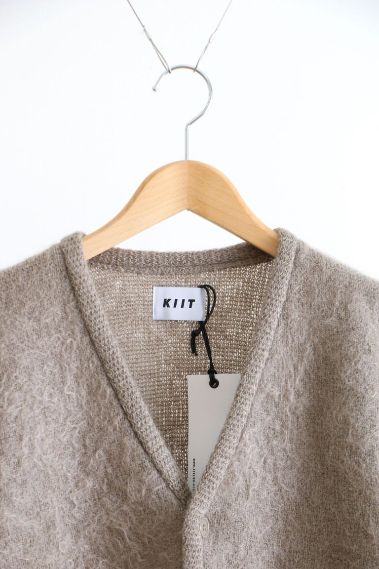 KIIT - KIDMOHAIR KNIT CARDIGAN Ivory Mix | koko