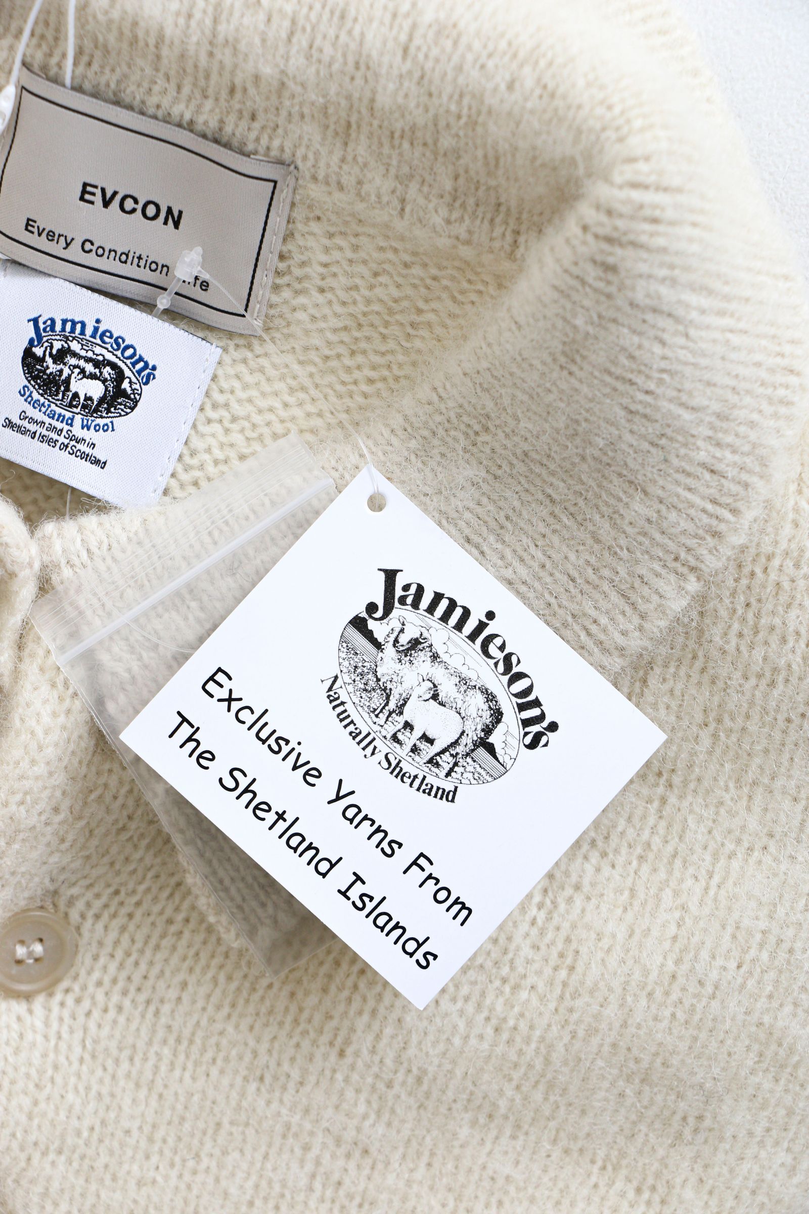 EVCON - Jamieson's Knit Polo Ivory ニットポロ / ユニセックス