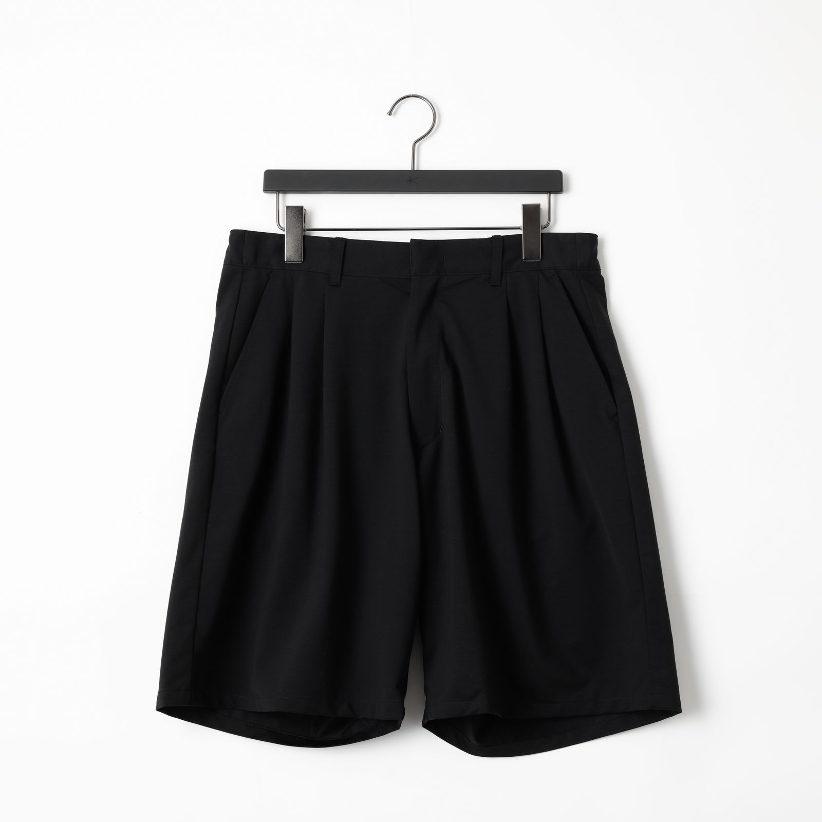 KANEMASA PHIL. - 46G Typewriter Jersey 2Tuck shorts BLACK 