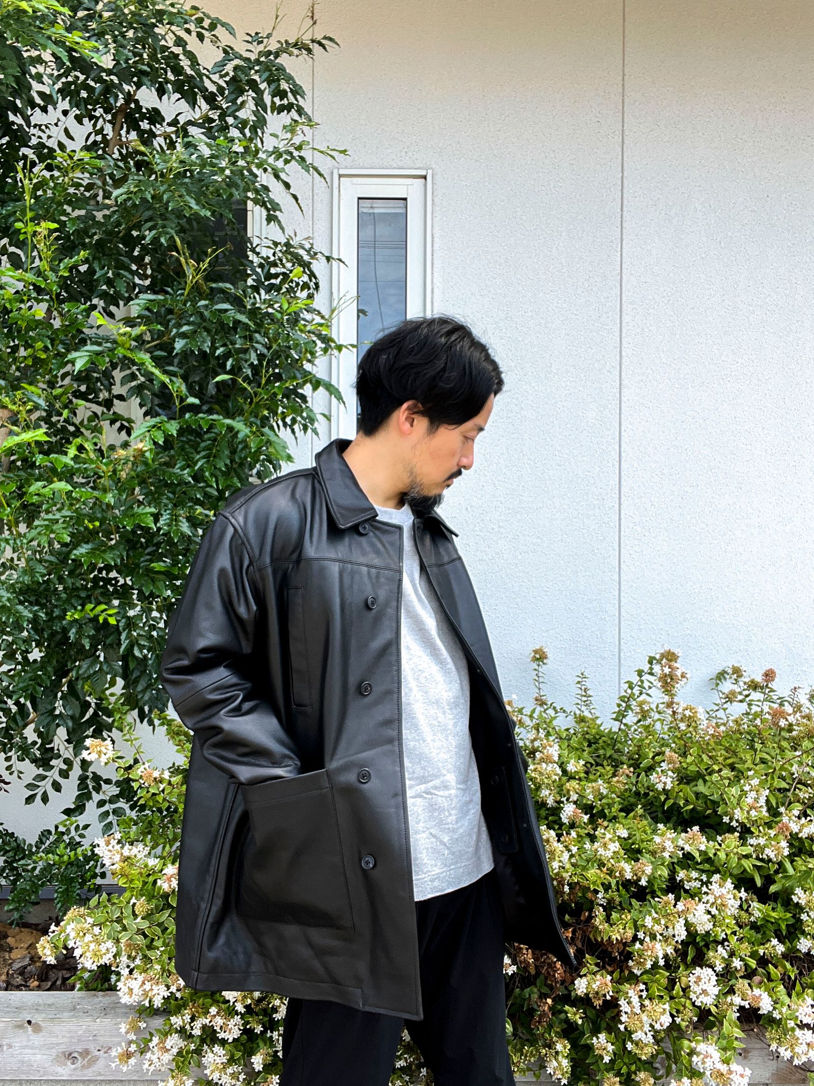 COMOLI - CCU BEVERLY VARSITY JACKET ブラック シーシーユーの+