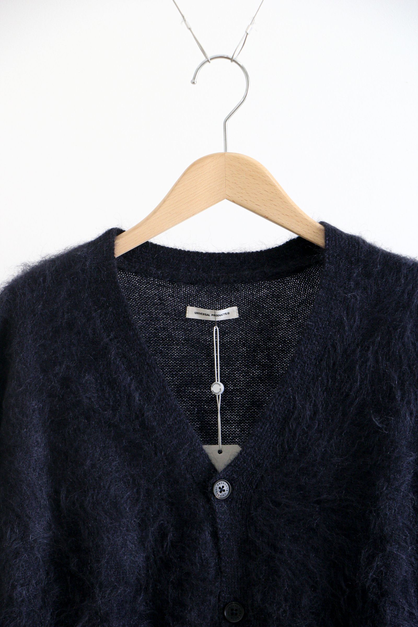UNIVERSAL PRODUCTS - MOHAIR CARDIGAN D.NAVY / モヘア