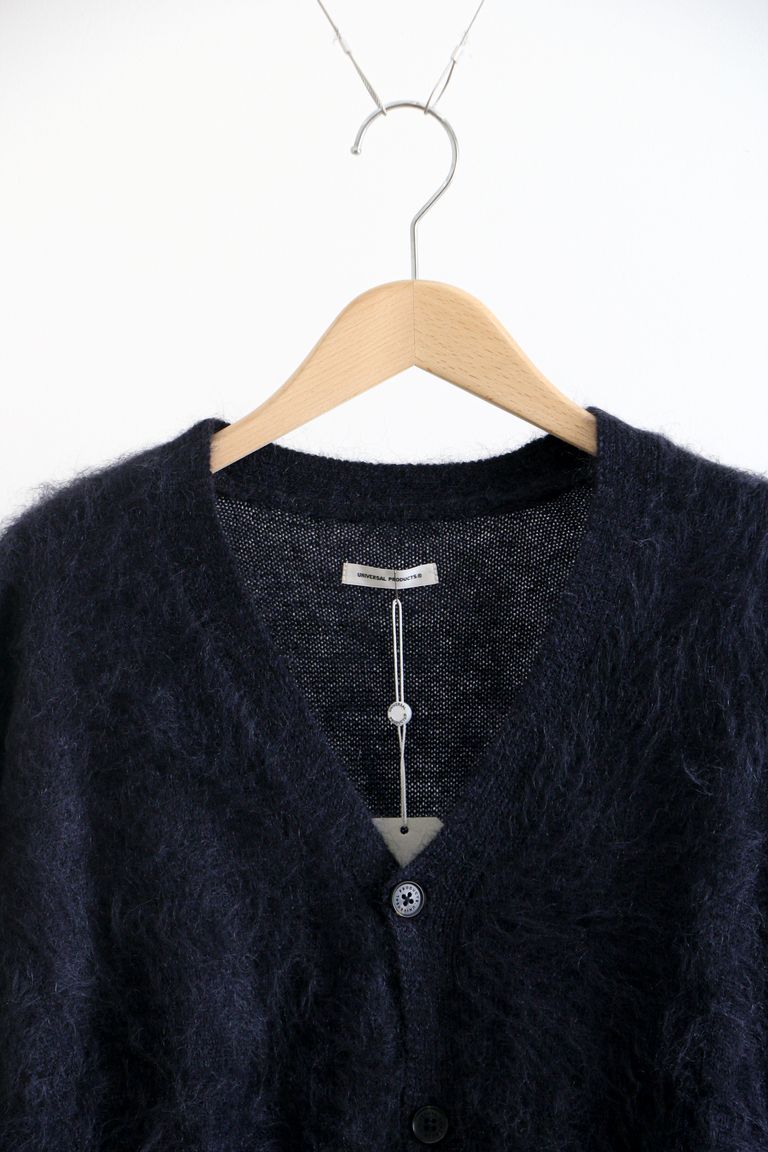 UNIVERSAL PRODUCTS - MOHAIR CARDIGAN D.NAVY / モヘア 