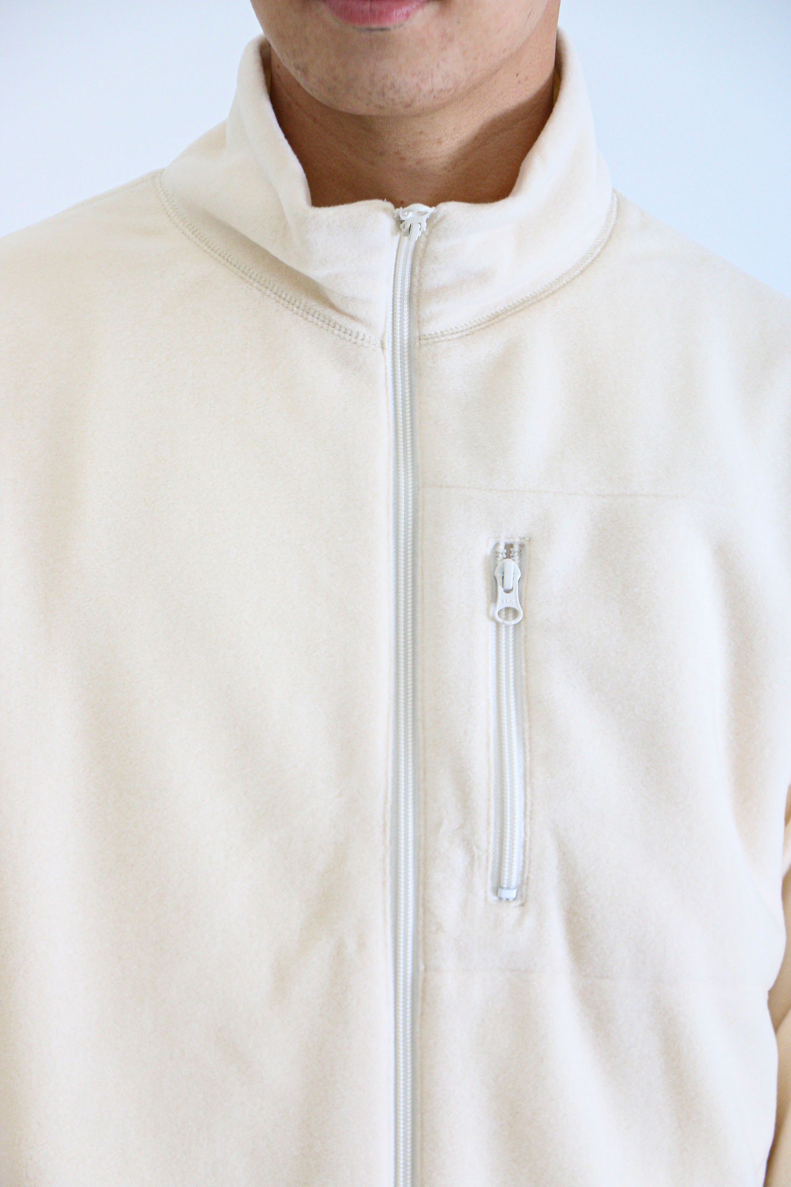 white mens fleece