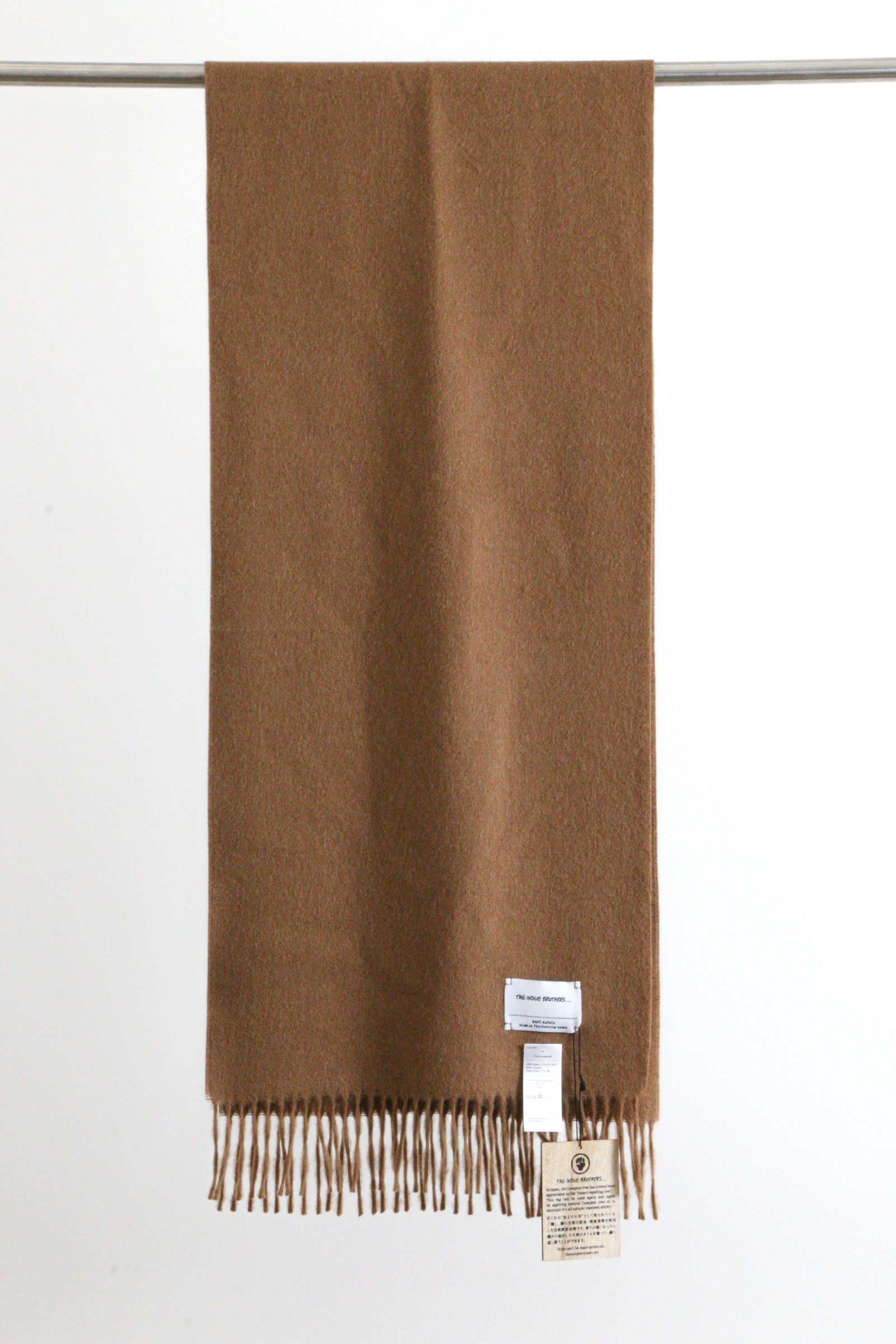 THE INOUE BROTHERS - Brushed Scarf Camel / マフラー 