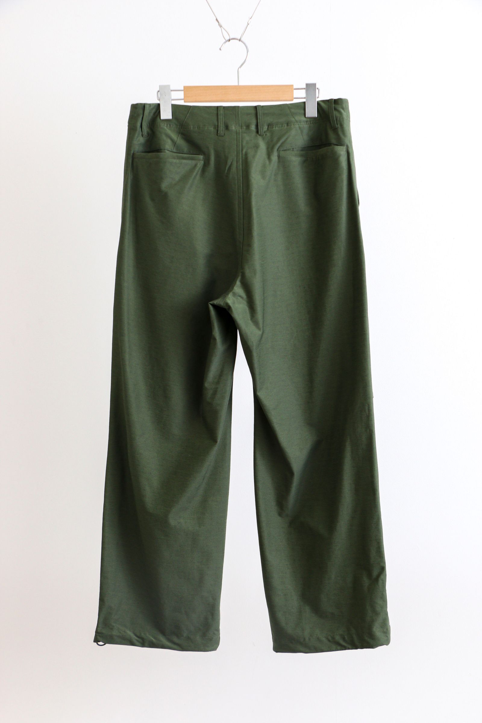 Typewriter High Gauge Jersey Over Pants MILITARY GREEN / ミリタリーオーバーパンツ /  リラックスシルエット / グリーン - 2