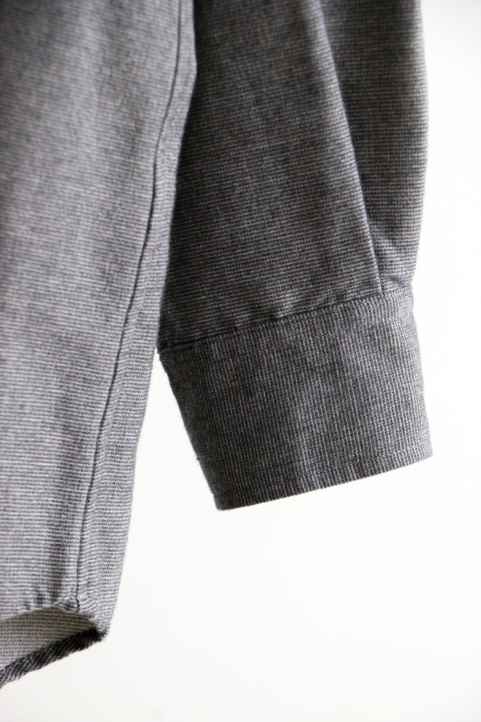 ULTERIOR - COTTON CASHMERE FLANNEL P/O SHIRT Charcoal | koko