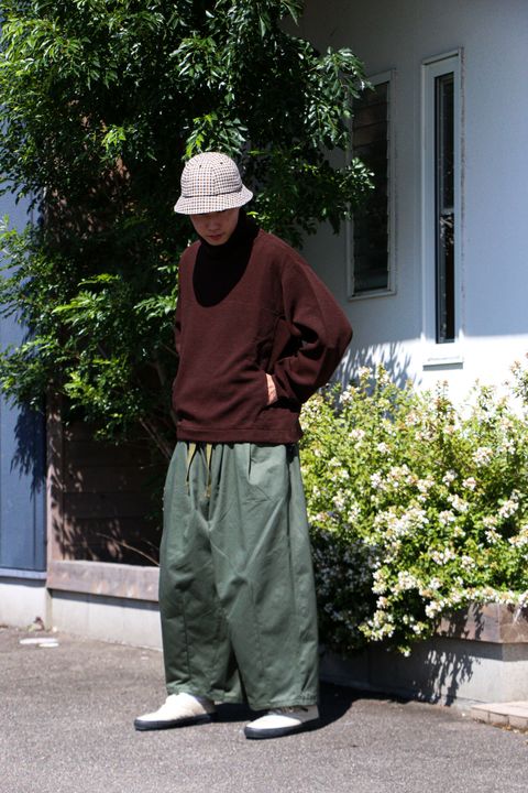 is-ness - is-ness BALLOON EZ PANTS KHAKI | koko
