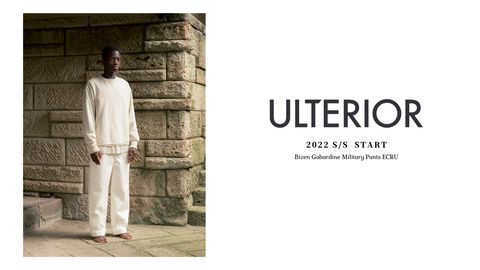 ULTERIOR - Bizen Gabardine Military Pants ECRU | koko