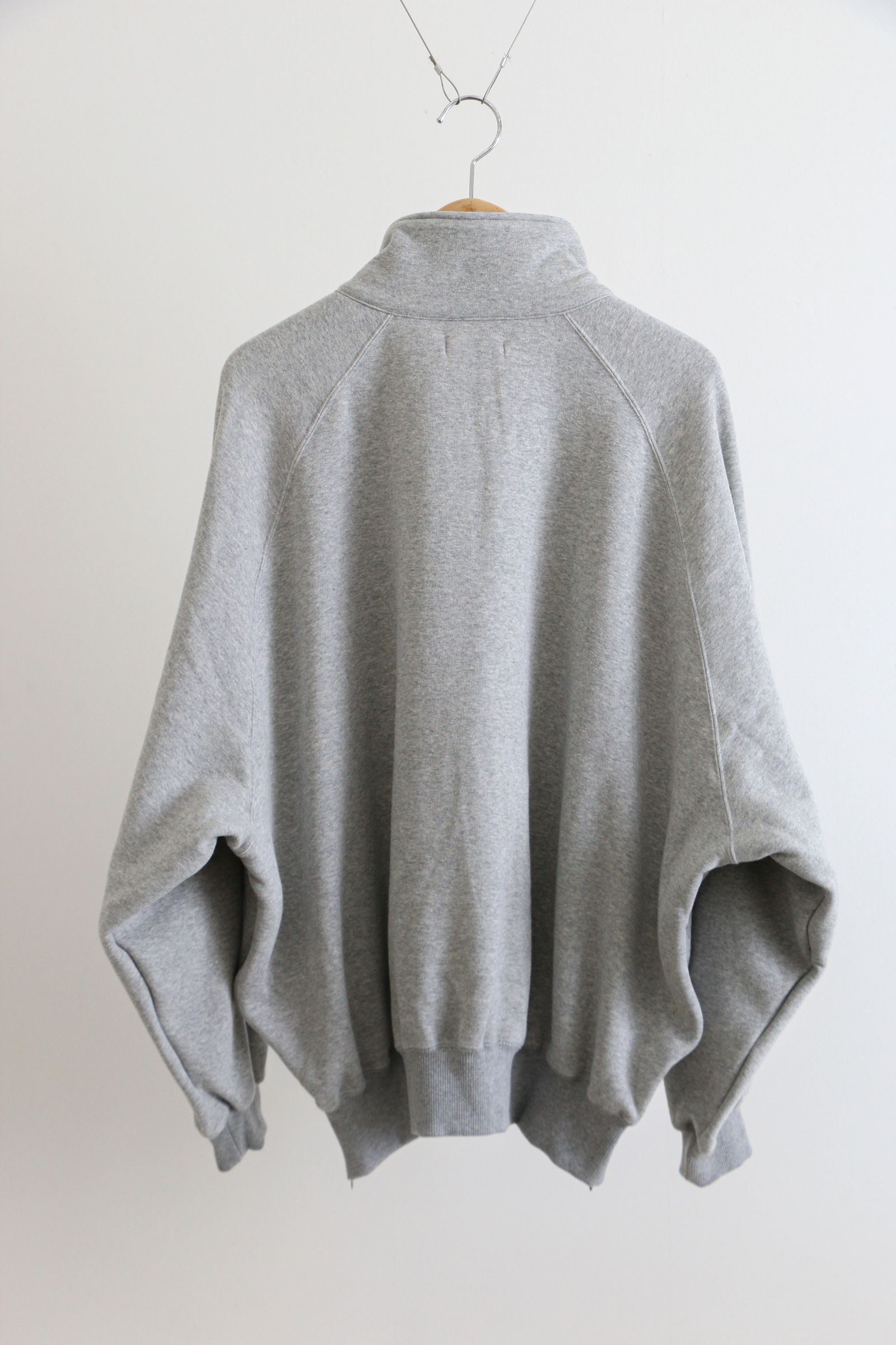 is-ness - RELAX PULLOVER HALF ZIP SWEAT SHIRTS GRAY / ハーフ is-ness - RELAX PULLOVER HALF ZIP SWEAT SHIRTS GRAY / ハーフ