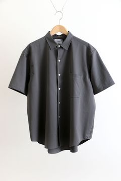 KANEMASA PHIL. - Royal Ox Dress Jersey Short Sleeve Shirt GRAY 