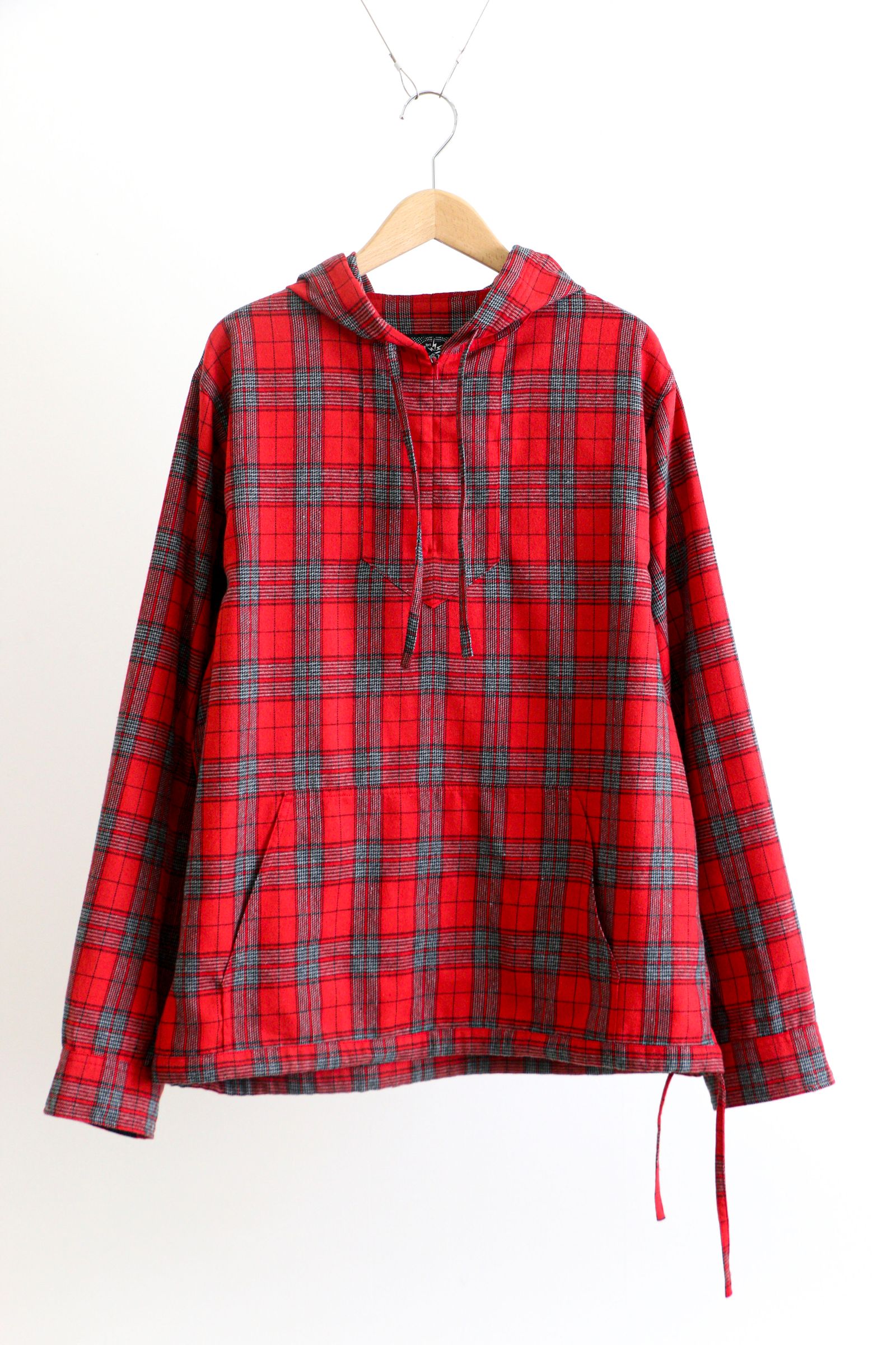 bal - PULLOVER MEXICAN HOODED SHIRT RED / プルオーバー