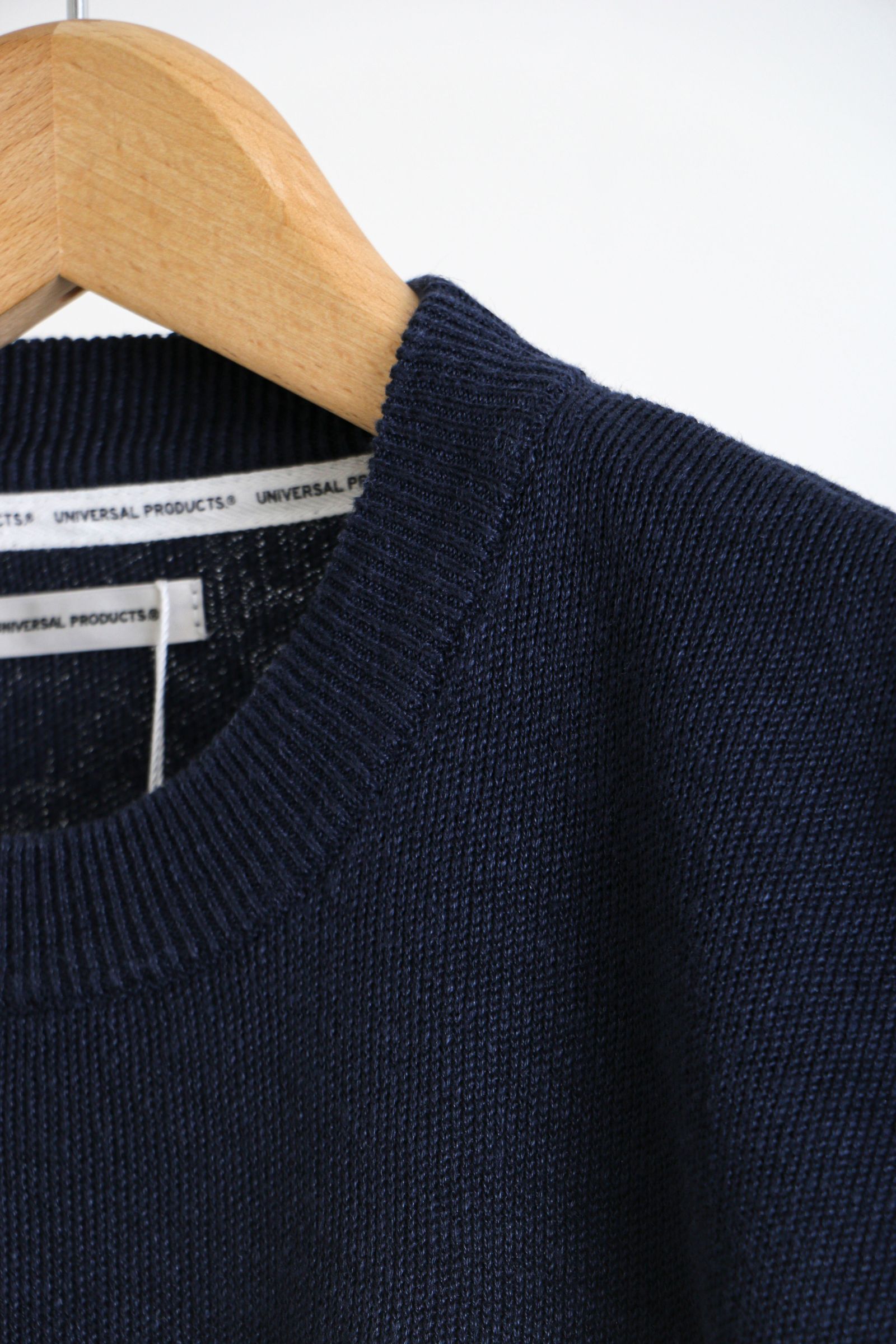 UNIVERSAL PRODUCTS - HEMP CREW NECK KINT NAVY / ニット / ヘンプ