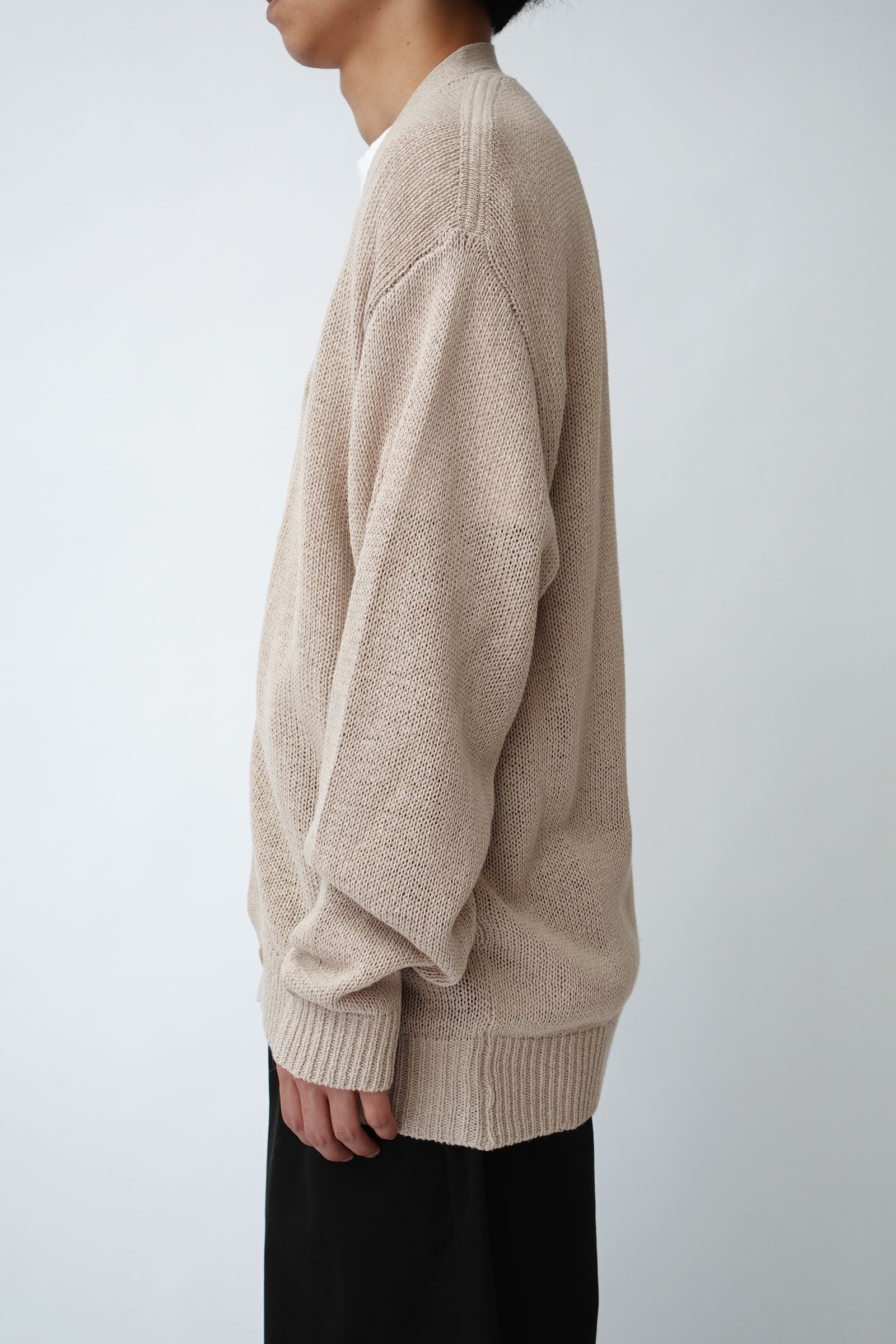 UNIVERSAL PRODUCTS - Dry Cotton Knit Cardigane BEIGE | koko