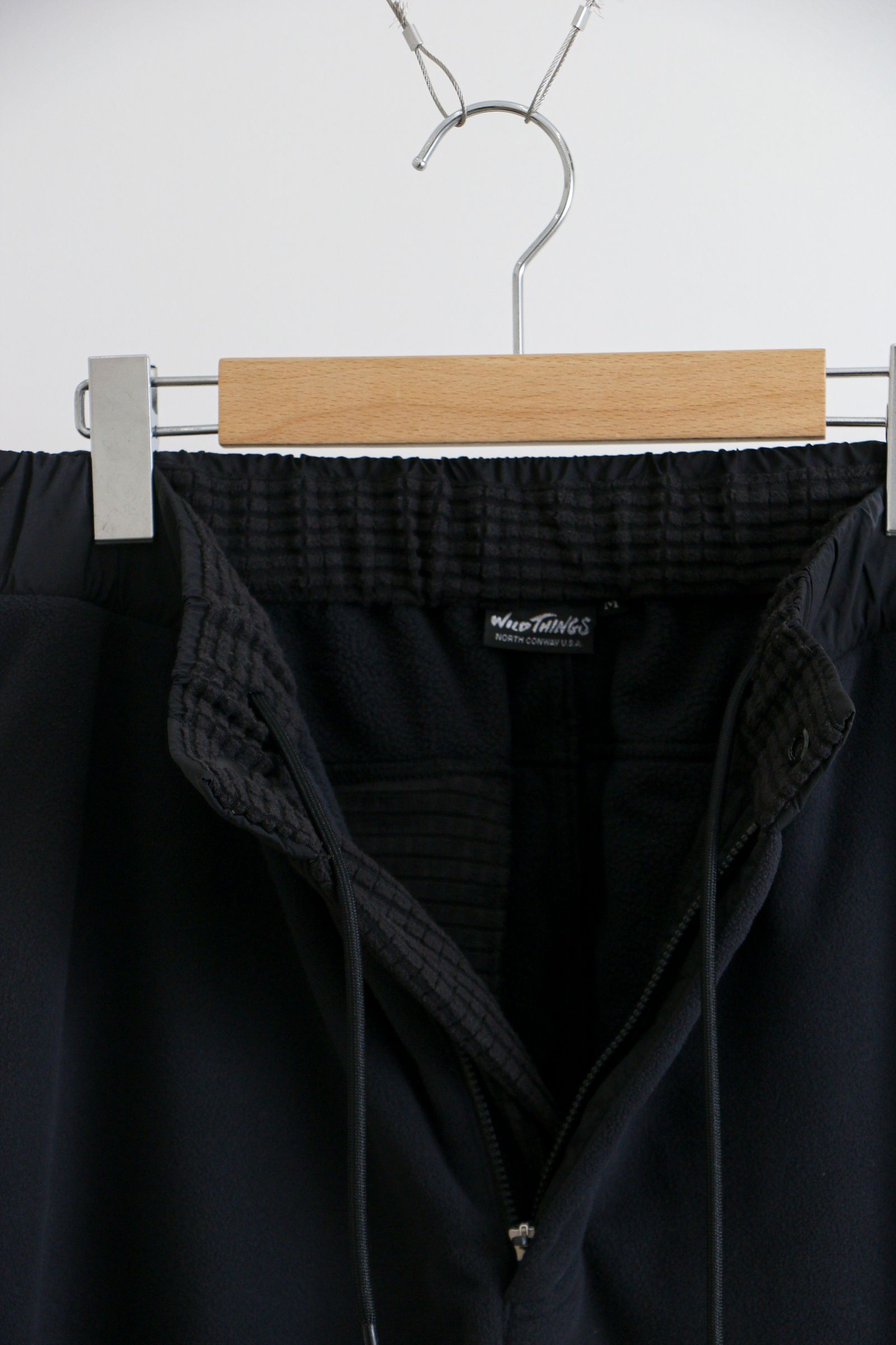 WILD THINGS - POLARTEC Wind Pro COMFY PANTS / BLACK / ポーラテック