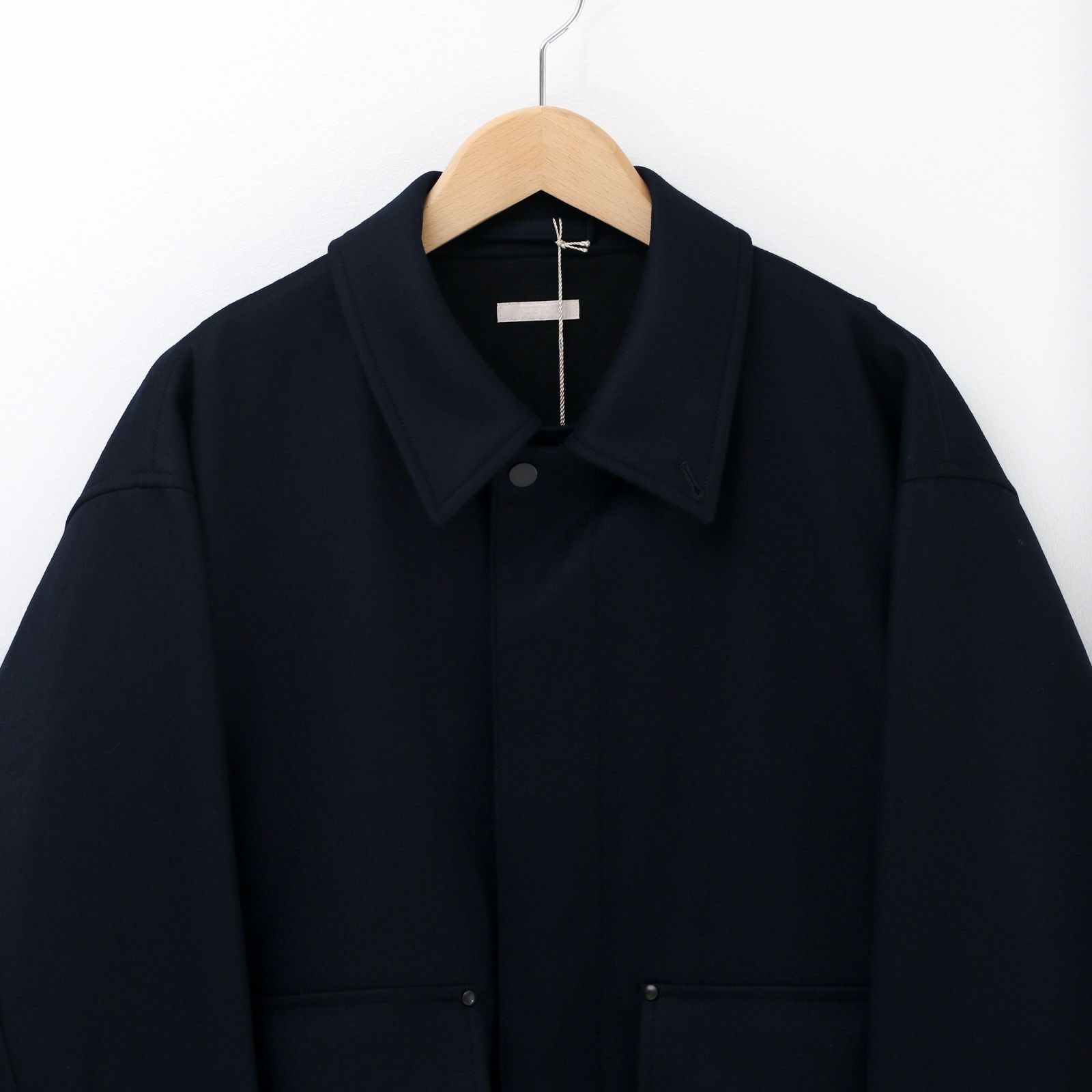 ULTERIOR - SUPER FINE LIGHT MELTON SHORT FATIGUE JKT DEEP NAVY / ライトメルトン /  ファティーグジャケット | koko