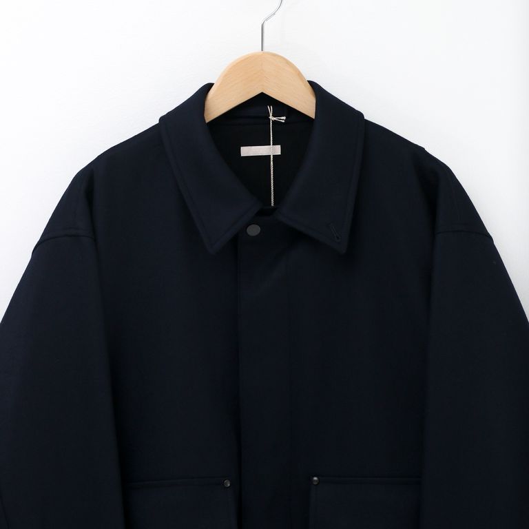 ULTERIOR - SUPER FINE LIGHT MELTON SHORT FATIGUE JKT DEEP NAVY 