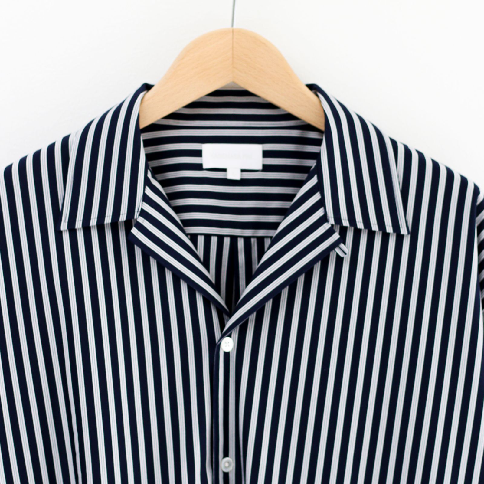 KANEMASA PHIL. - 46G Atmosphere Stripe Open Collar Shirt