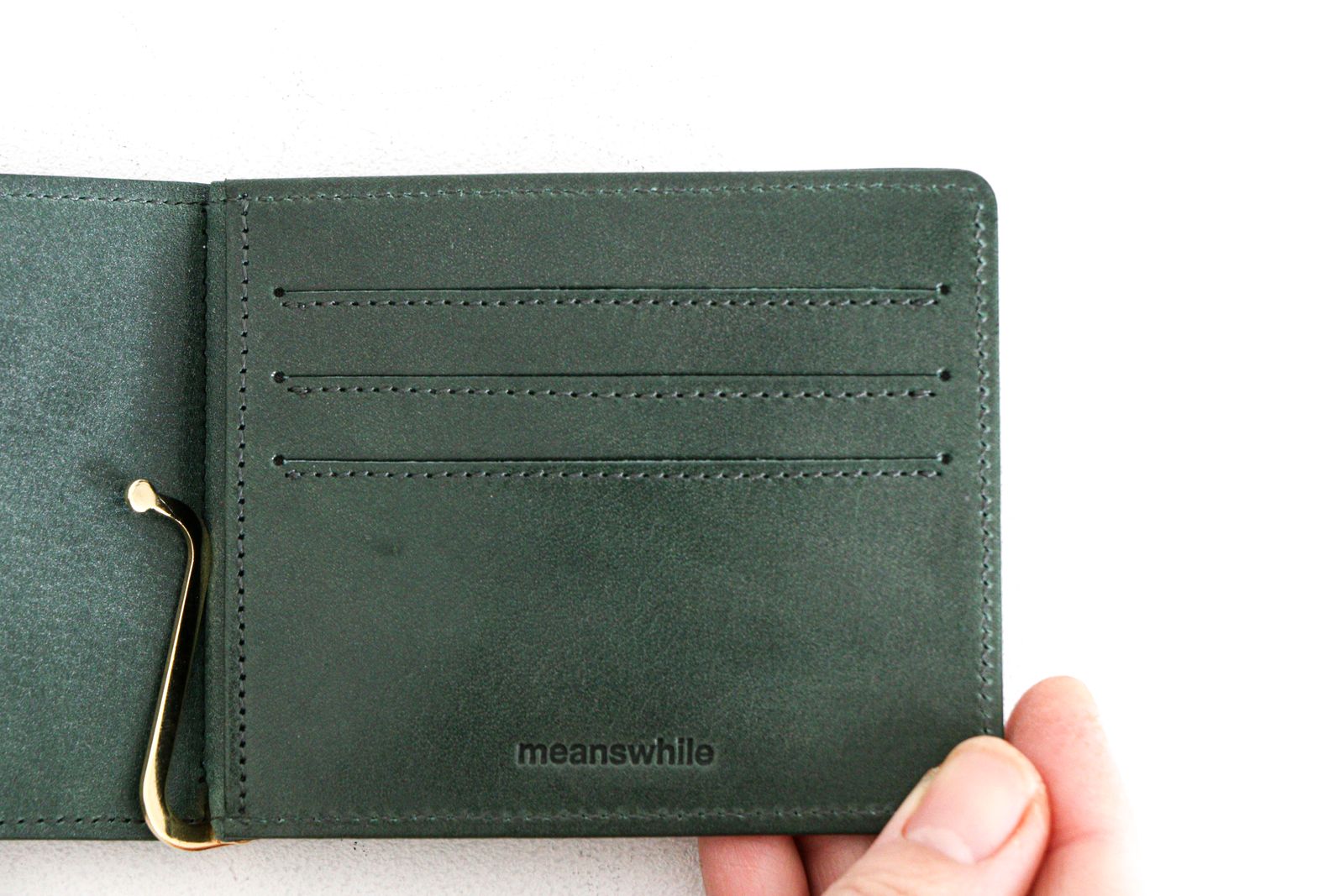 メール便指定可能 meanswhile Wax Leather Minimal Wallet | ccfl.ie