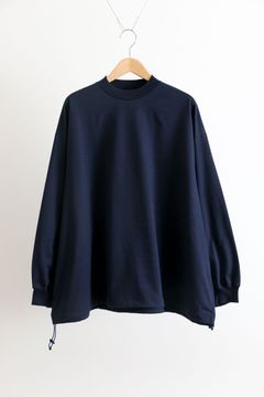is-ness - BALLOON LONG T SHIRT NAVY / ロングスリーブ / バルーン 