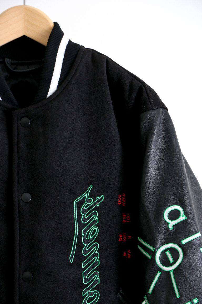 bal - ECHO VERSITY JACKET Black / バーシティージャケット 