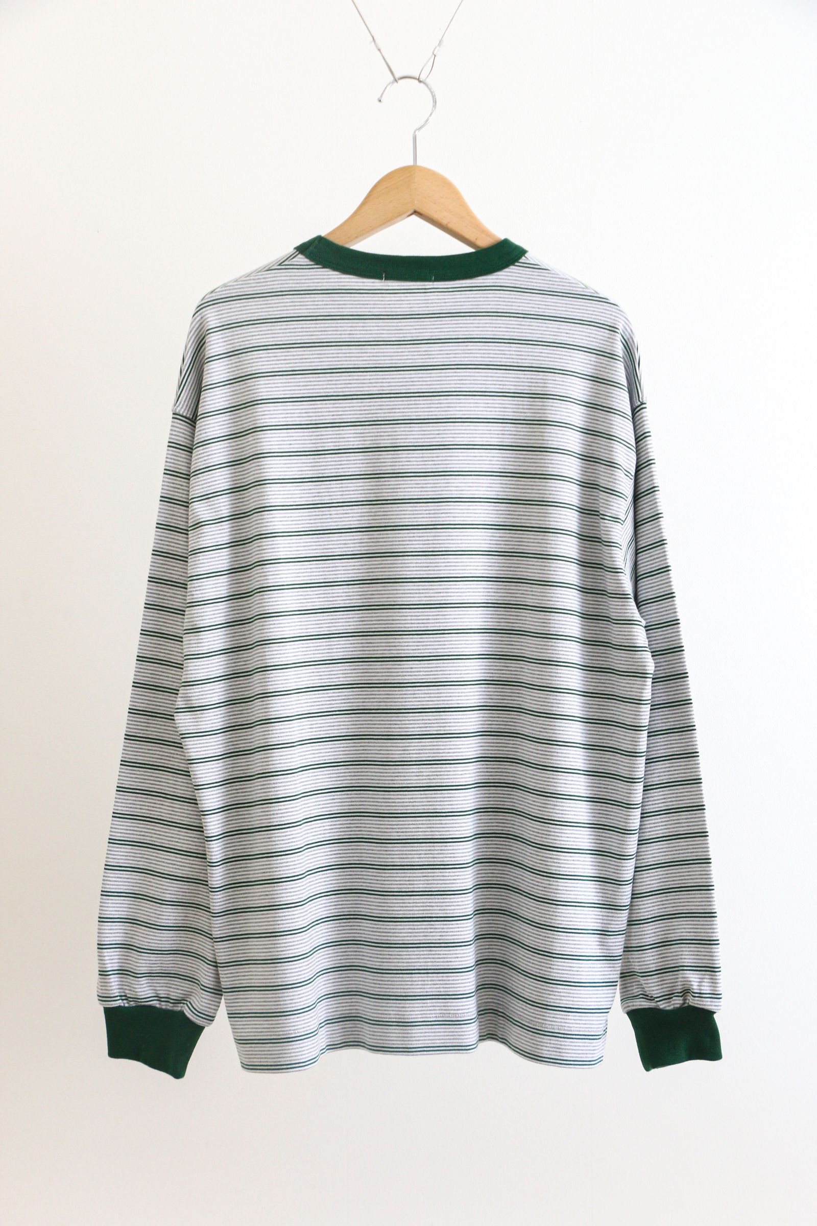 UNIVERSAL PRODUCTS - Multi Border L/S T-shirt Green / ボーダー / ロングスリーブ / グリーン  | koko