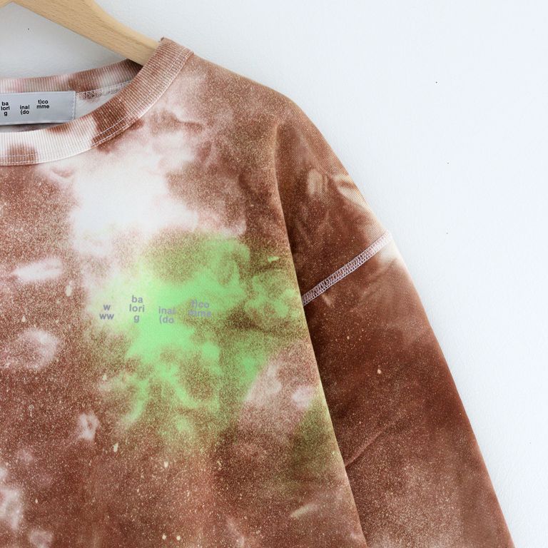 bal - LOGO TIE DYE CREW by YUKIDYE CAMEL / タイダイ / クルーネック  