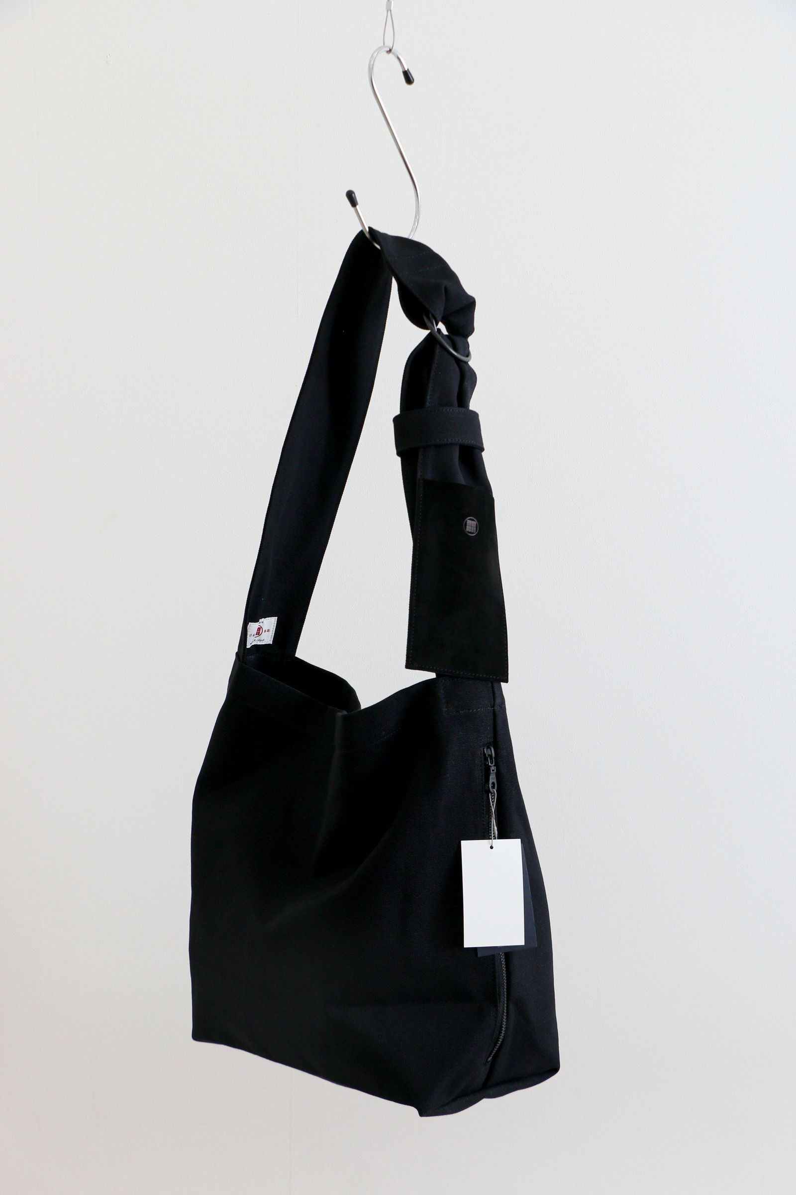 yorozu - 【 定番人気商品 】帆布タスキショルダー2番 / CANVAS sash shoulder No.2 / Black / ショルダー バッグ / ブラック | koko