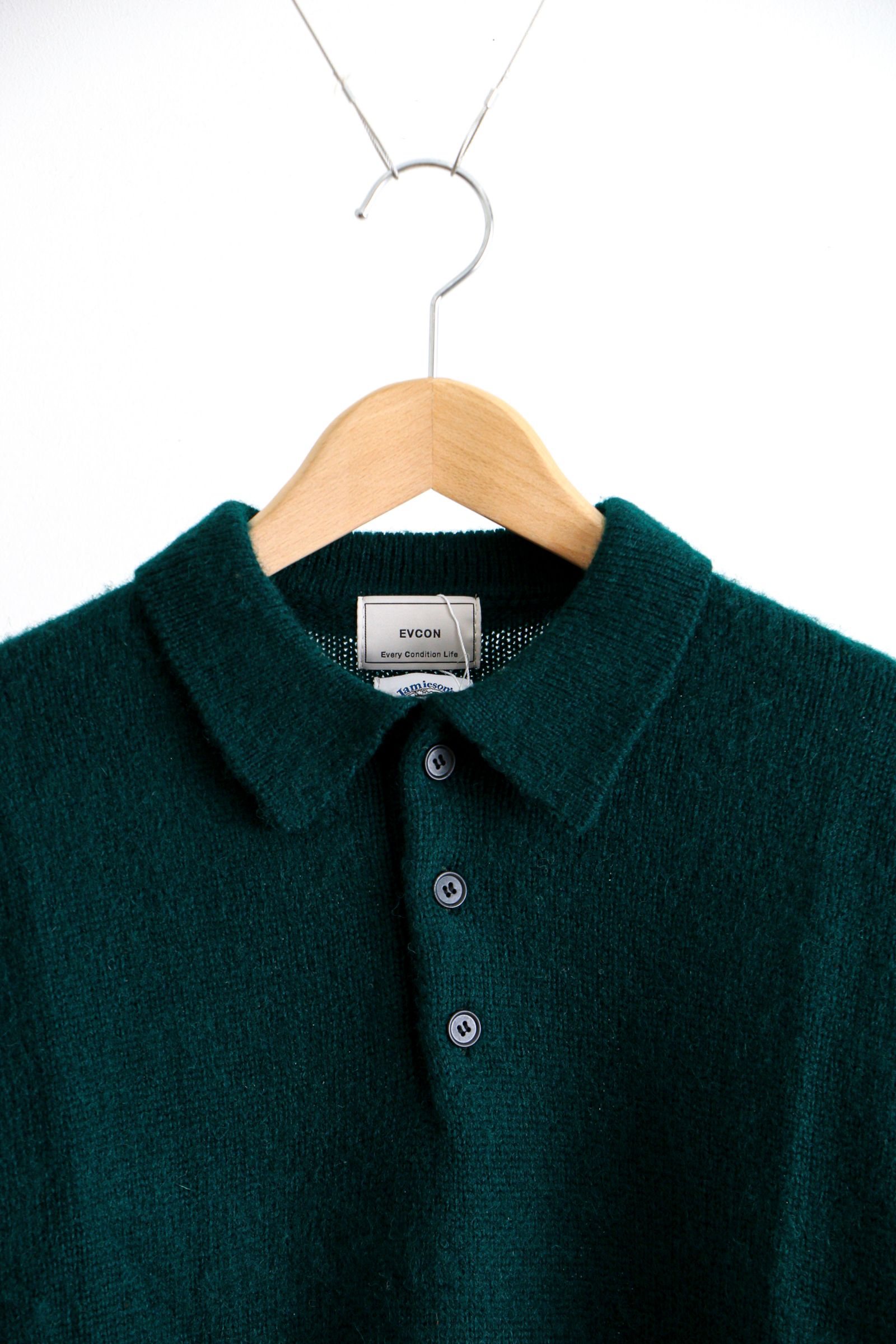 EVCON - Jamieson's Knit Polo Green ニットポロ / ユニセックス