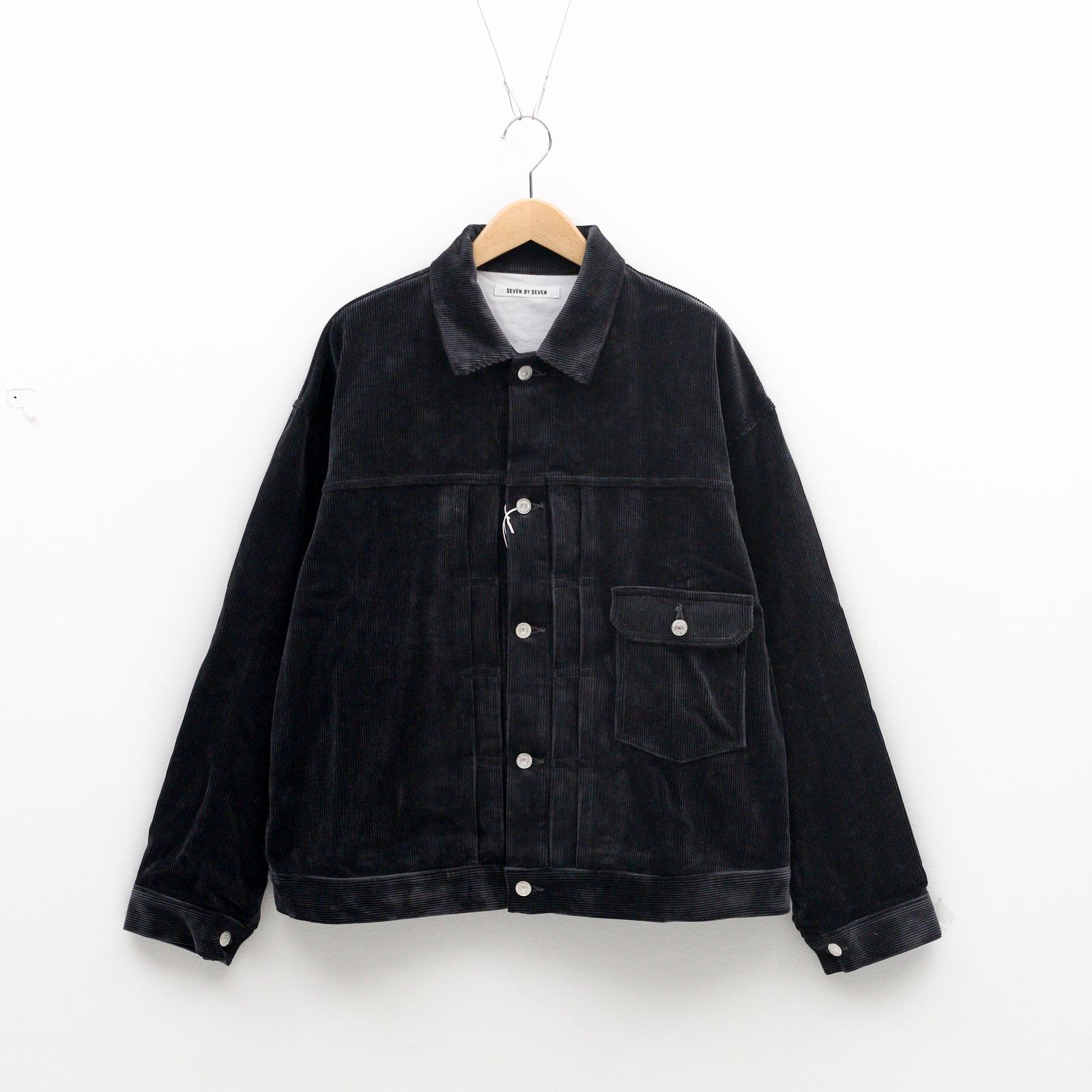 SEVEN BY SEVEN - 1ST TYPE CORDUROY JACKET ‐Modal mix‐ GREY / コーデュロイジャケット |  koko