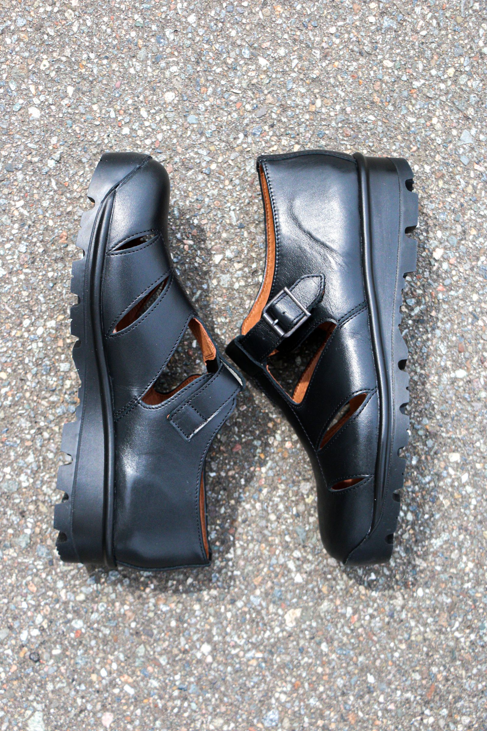 REPRODUCTION OF FOUND - ITALIAN MILITARY SANDAL Black | koko