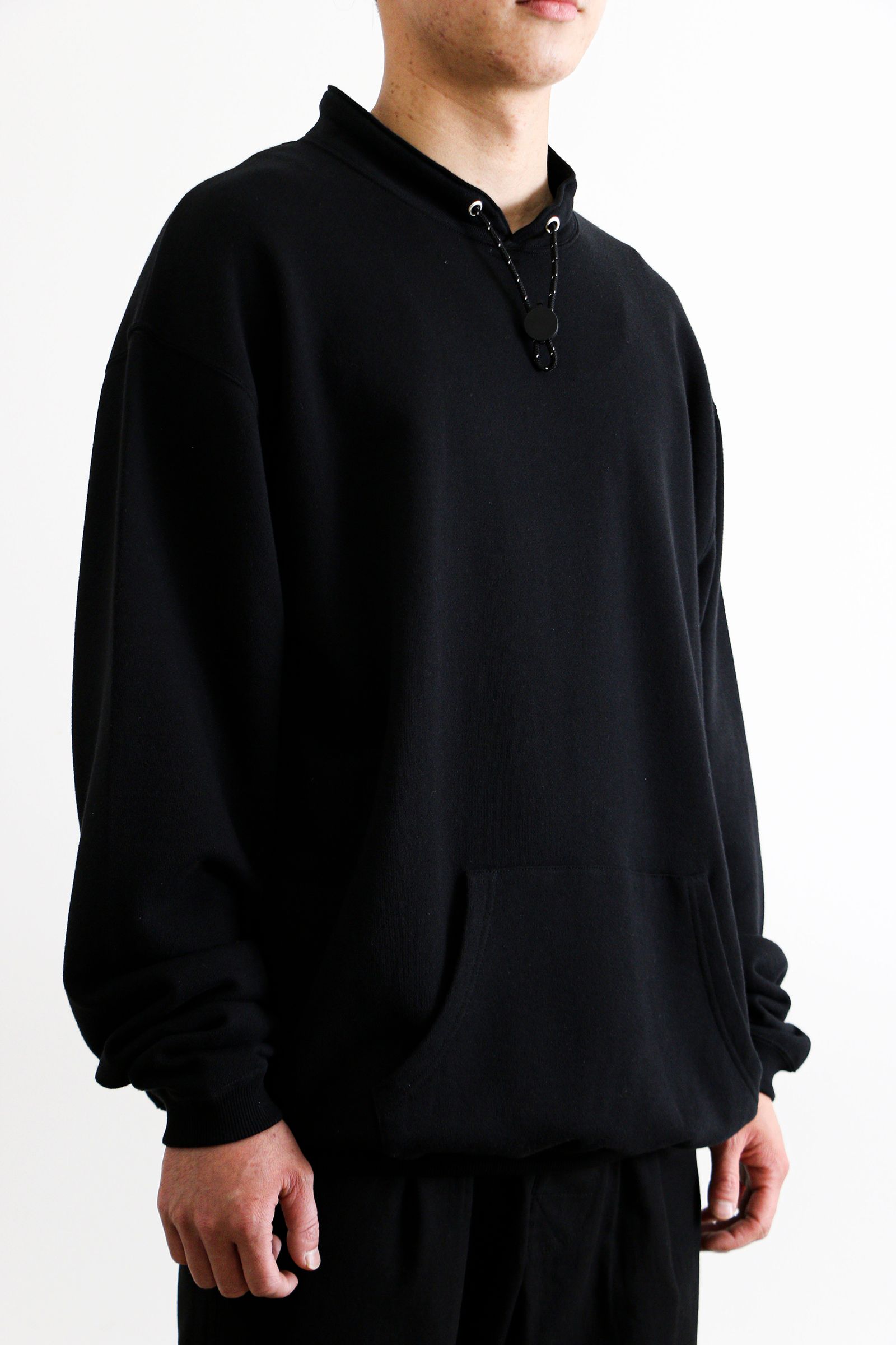 bal - bal STAND COLLAR SWEAT SHIRT Black | koko