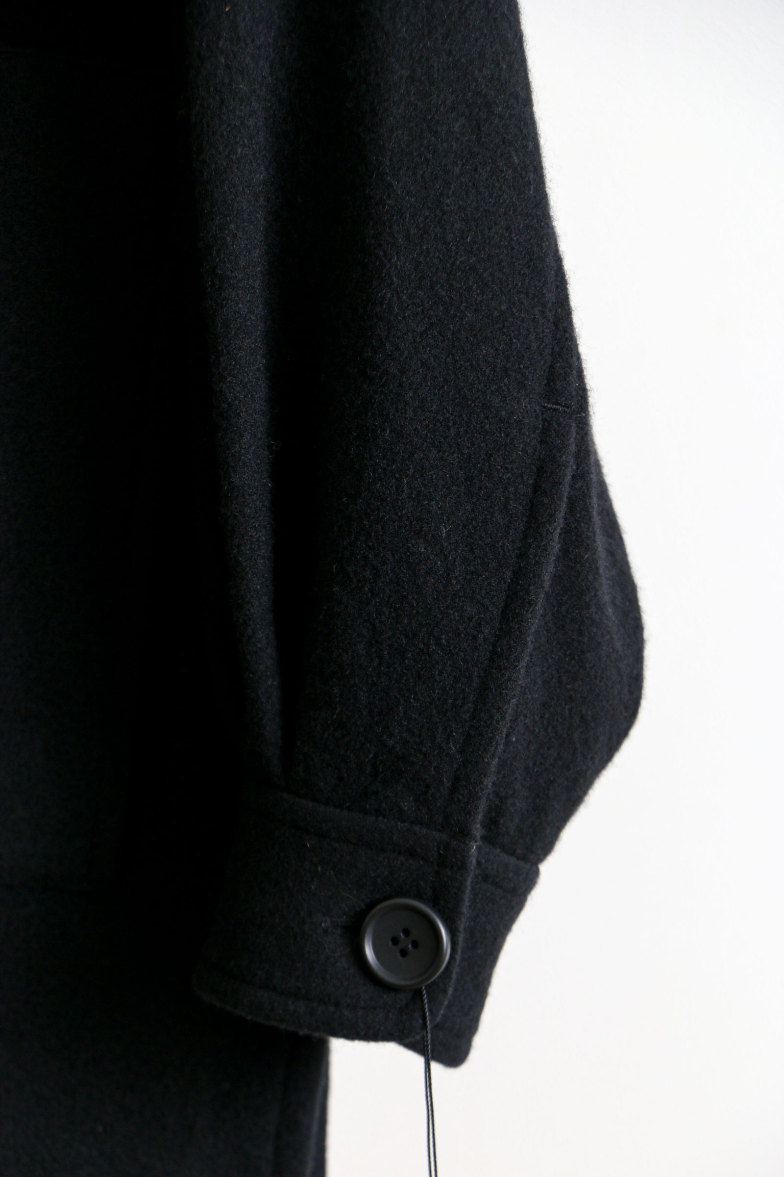 I - Cashmere Wool Over Shirt Black | koko