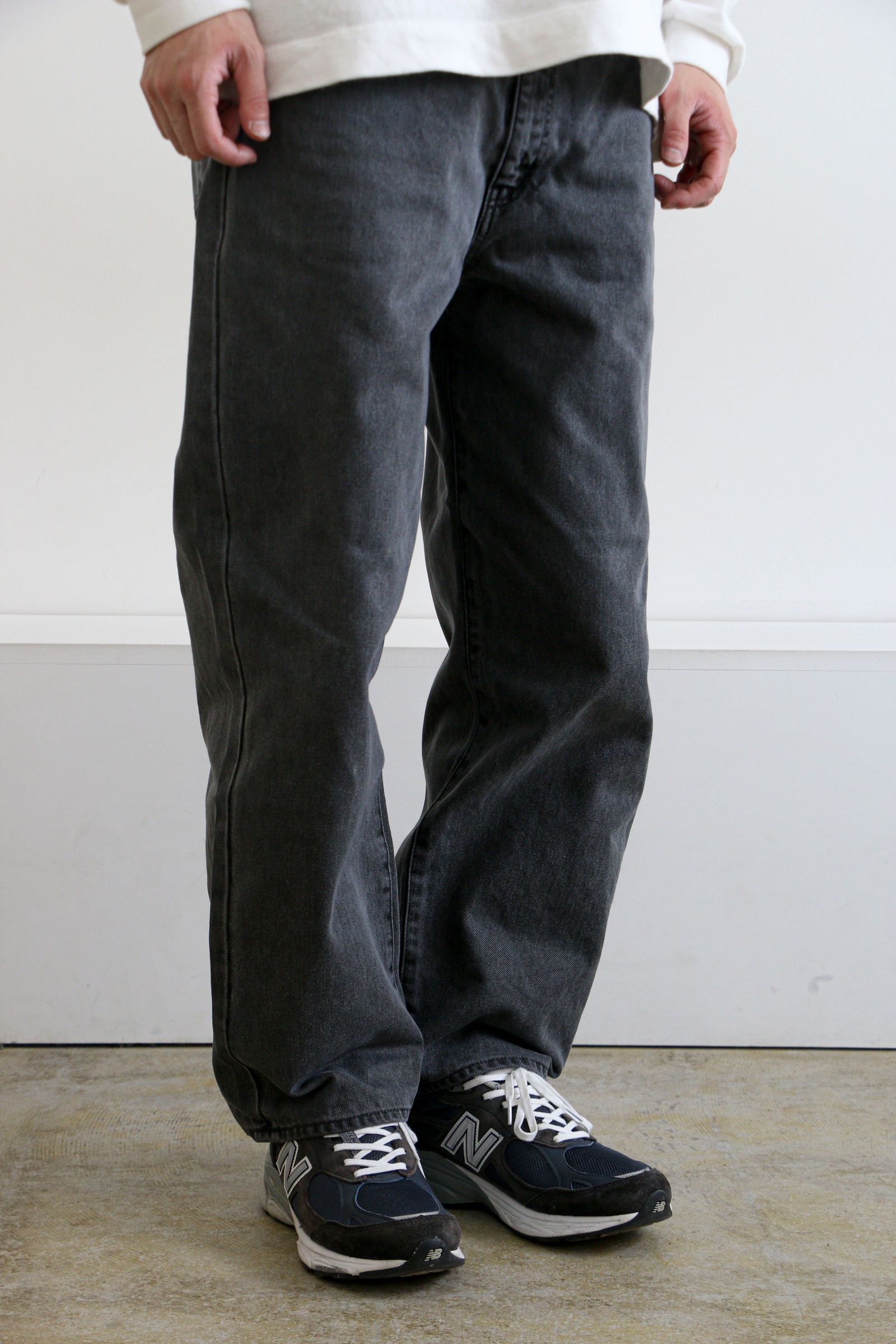 bal - LOOSE FIT PIGMENT DYE 5P JEAN BLACK / ピグメントダイ