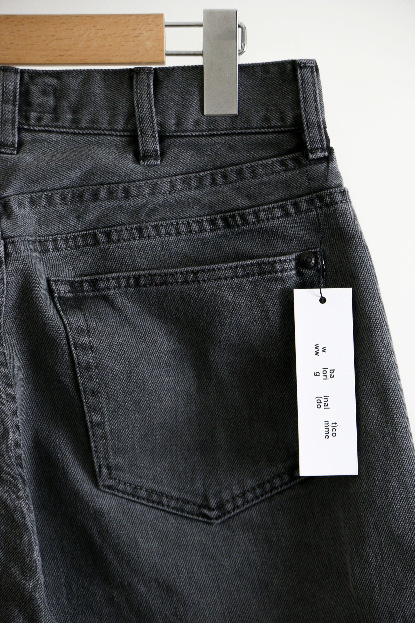 bal - LOOSE FIT PIGMENT DYE 5P JEAN BLACK / ピグメントダイ