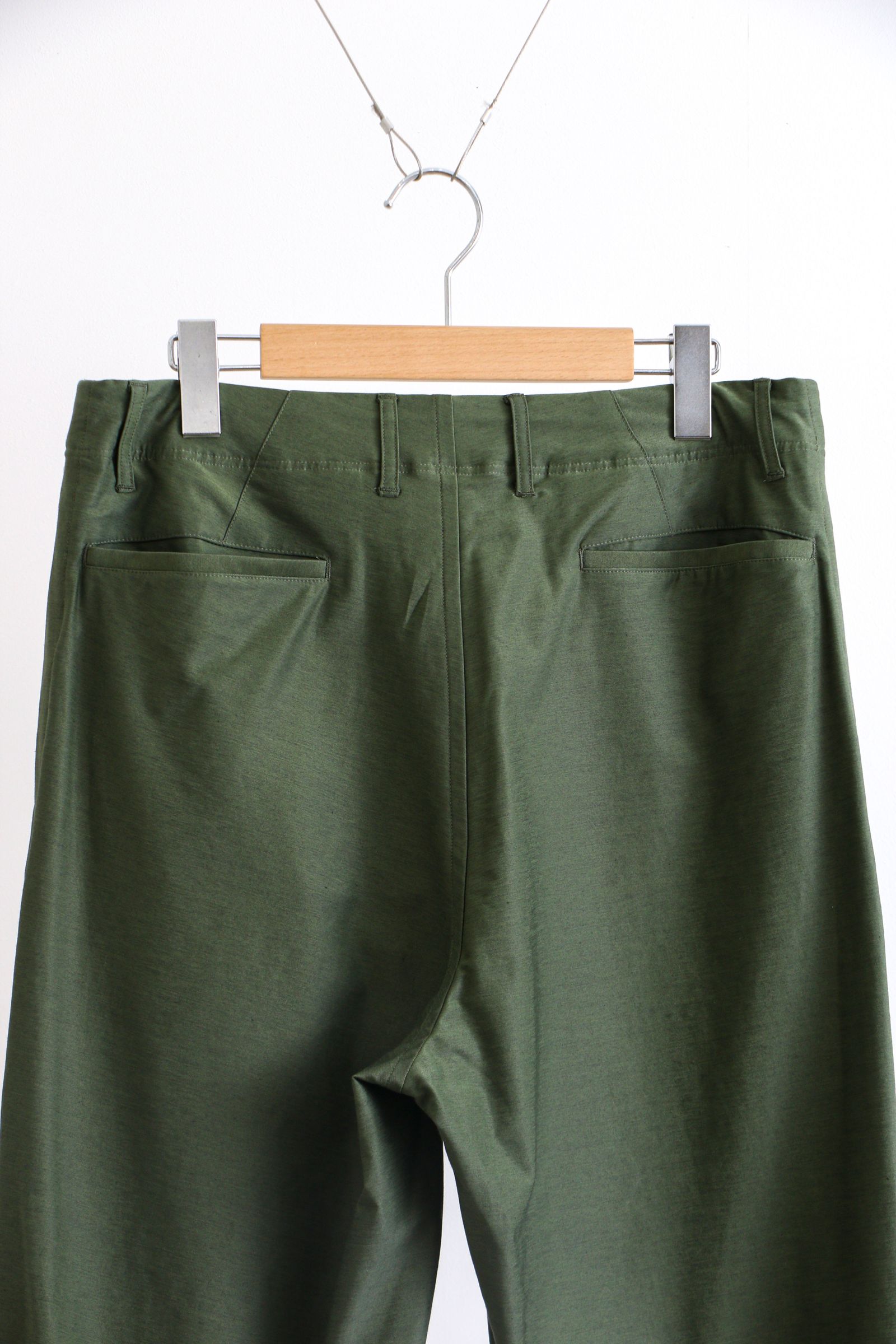 Typewriter High Gauge Jersey Over Pants MILITARY GREEN / ミリタリーオーバーパンツ /  リラックスシルエット / グリーン - 2