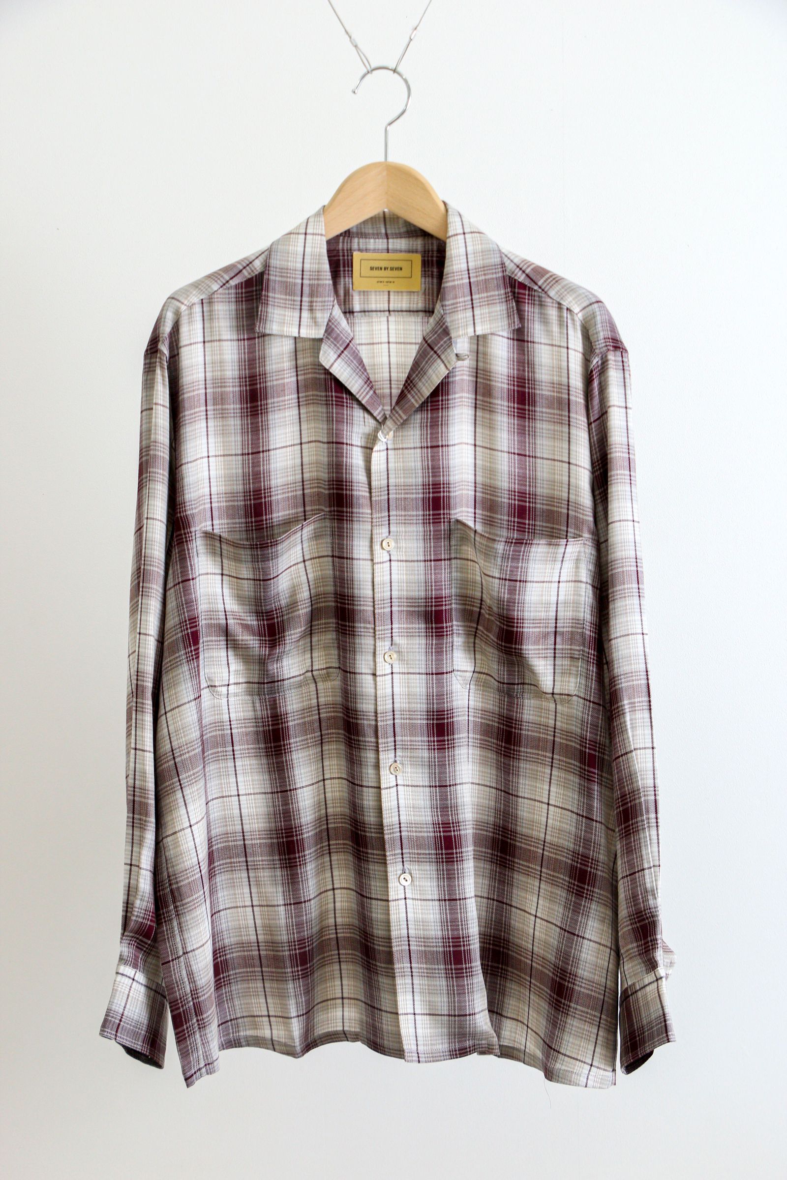 SEVEN BY SEVEN セブンバイセブン 800-1150022 OPEN COLLAR SHIRTS S/S