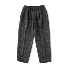 MAGIC STICK - PL Wide Trousers by Wildthings Grey Plaid | koko