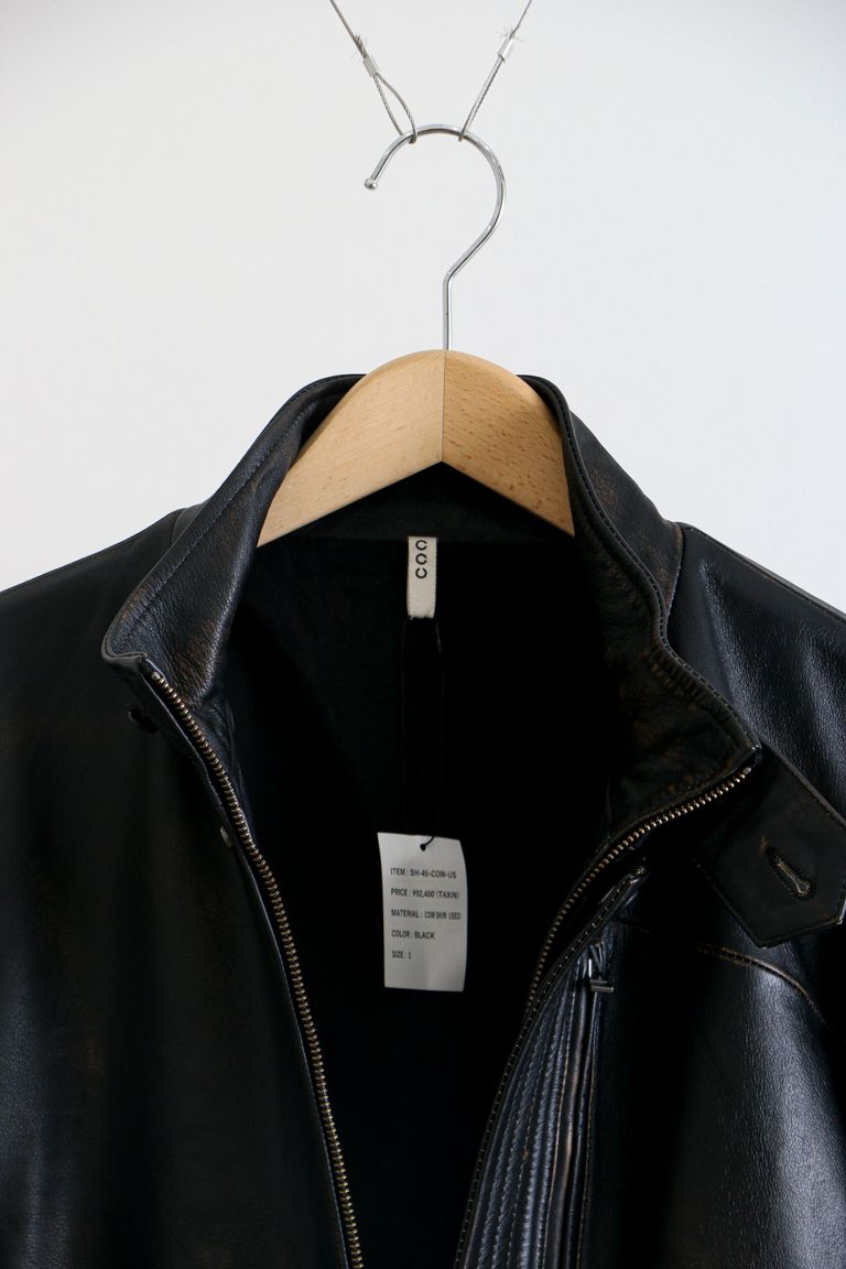 CCU - “MORGAN ”BOMBER JACKET COW SKIN / レザージャケット 