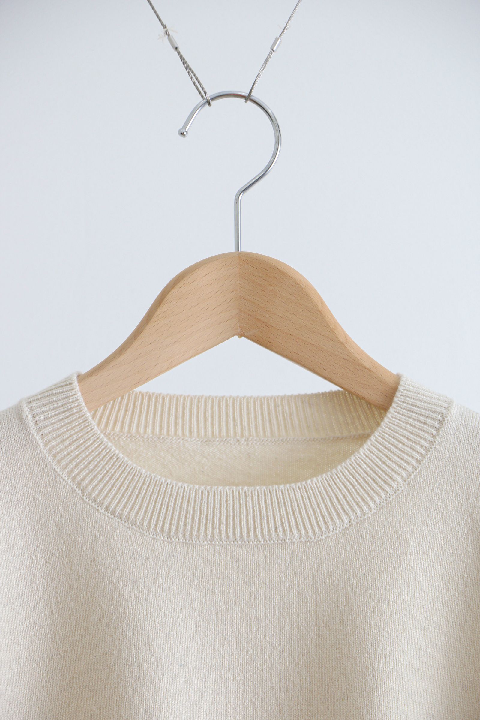 Yonetomi - RIGID CASHMERE KNIT SWEATER 15RAW | koko