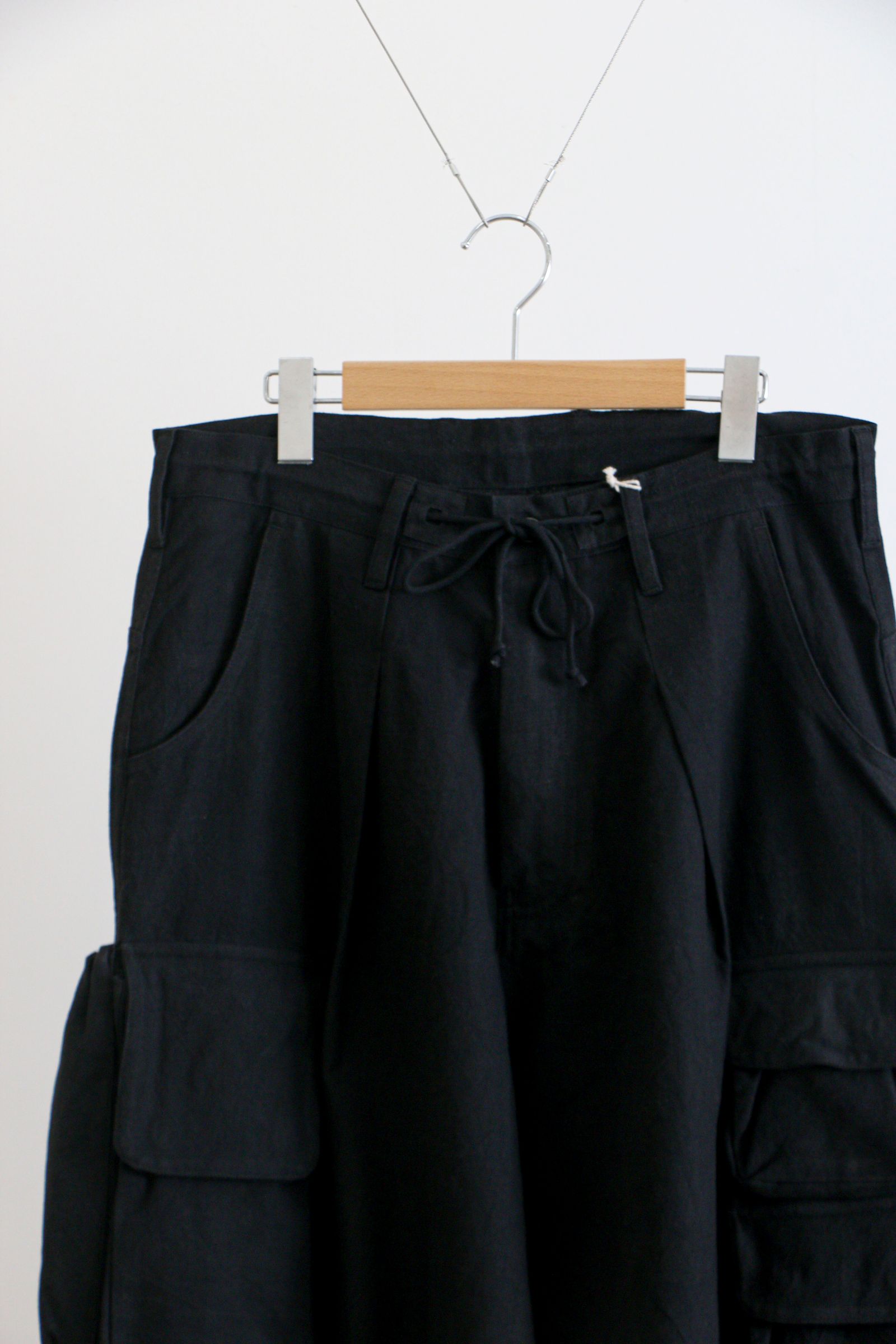 STORY mfg. - FORAGER PANTS BLACK SLUB / フォレージャー パンツ