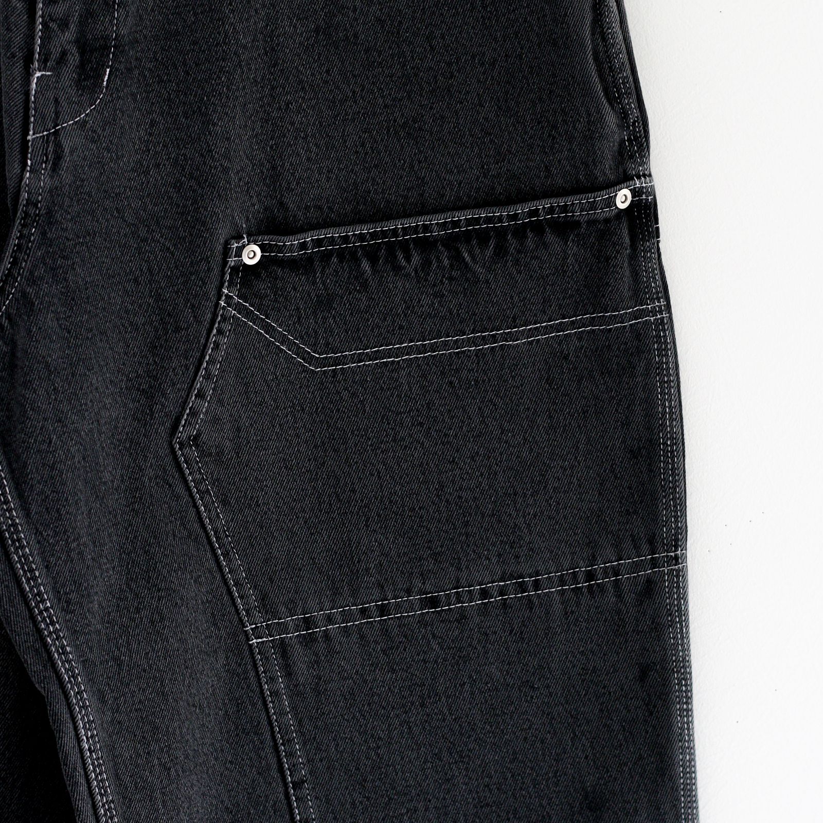 bal - LOOSE FIT DENIM WORK PANT BLACK / デニムパンツ