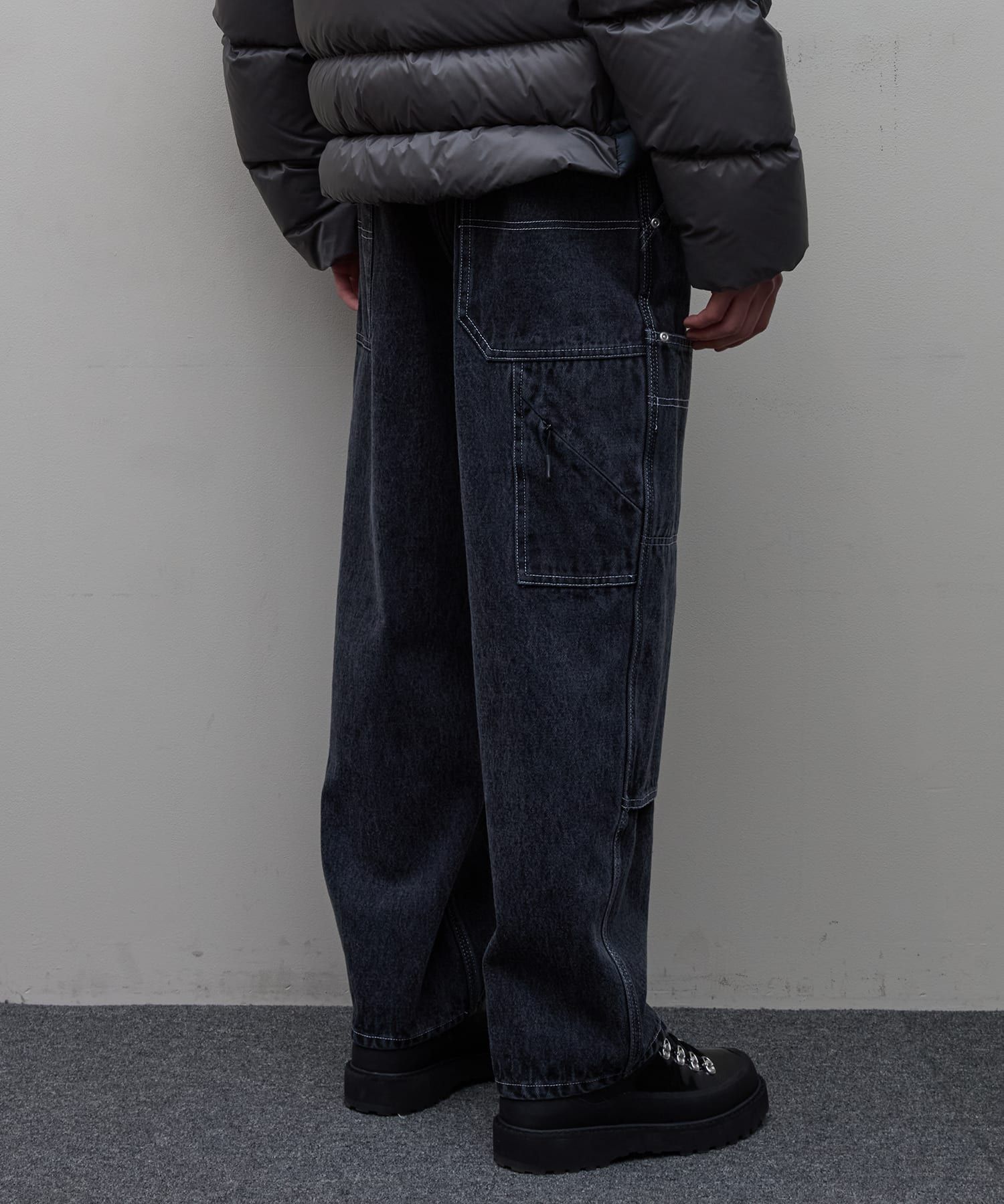 bal - LOOSE FIT DENIM WORK PANT BLACK / デニムパンツ