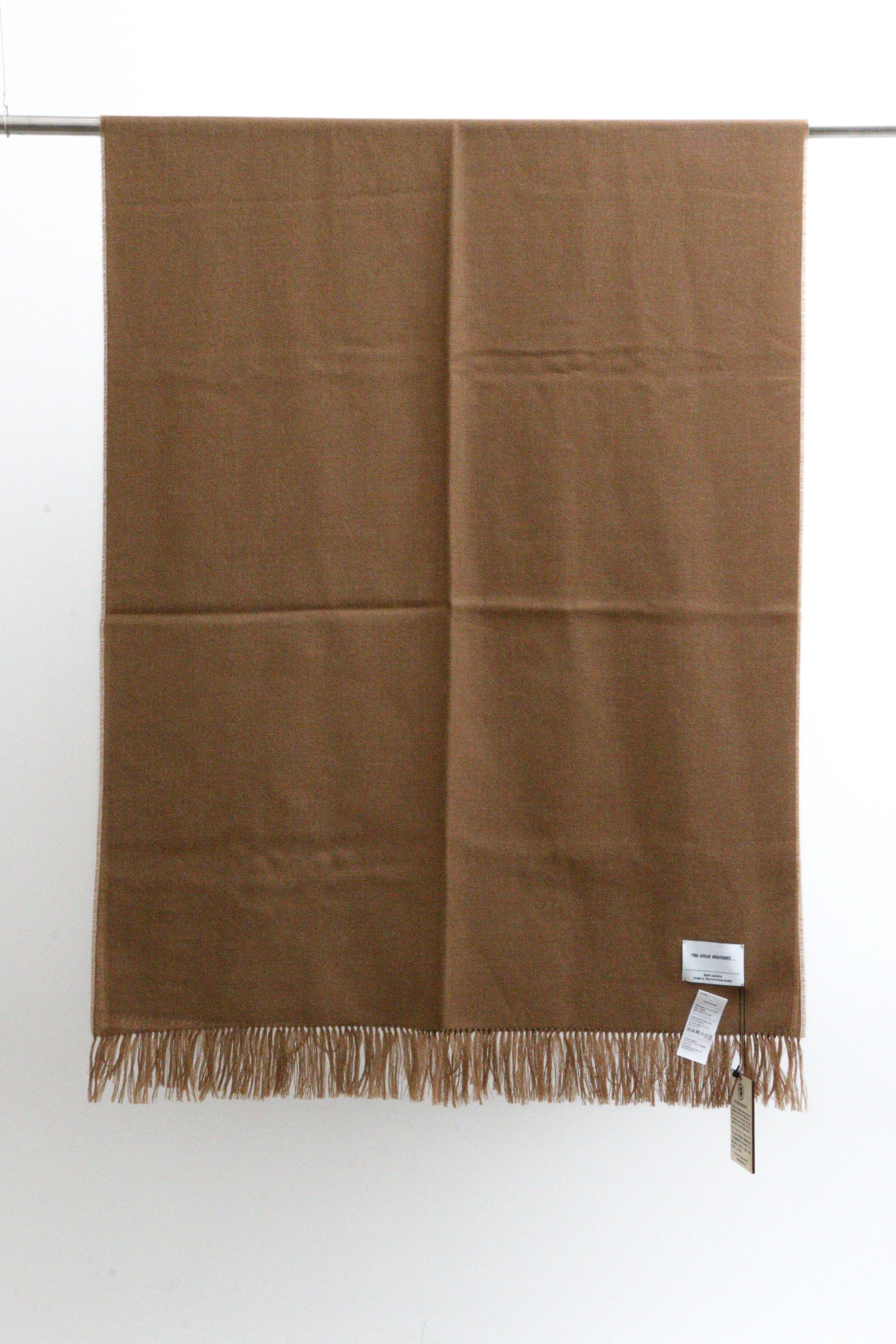 THE INOUE BROTHERS - Non Brushed Large Stole Camel / 大判ストール ...