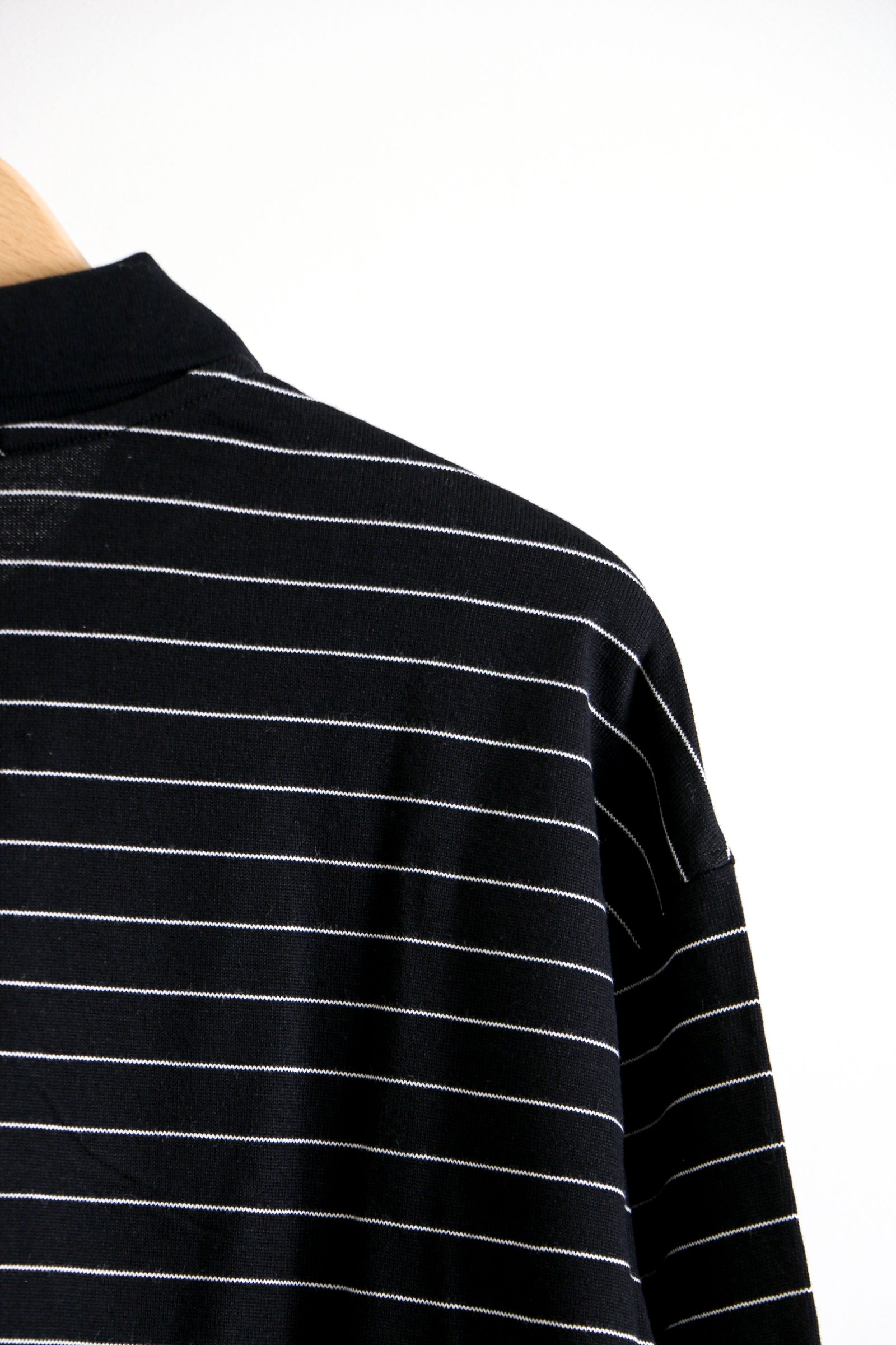 UNIVERSAL PRODUCTS - BORDER L/S POLO Black | koko