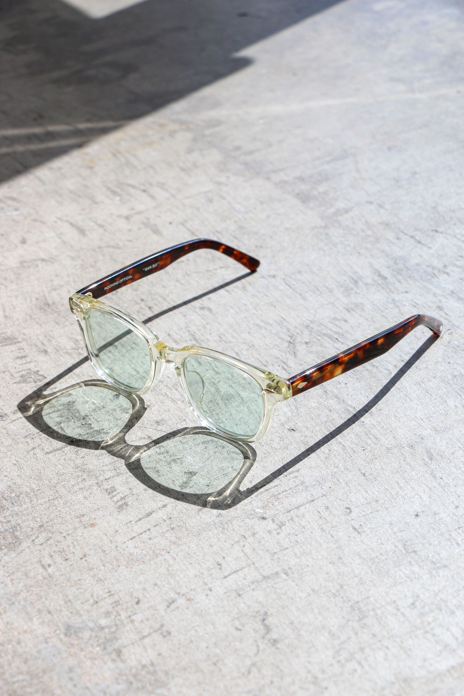 Nochino Optical San Sui 05 Citron Amber X L Smoke Green サングラス Koko