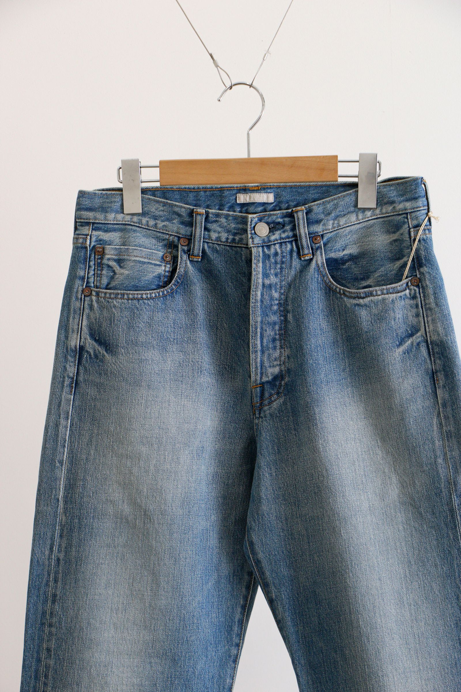 ULTERIOR - VINTAGE WASHED DENIM 5P PANTS BLUE / ヴィンテージ