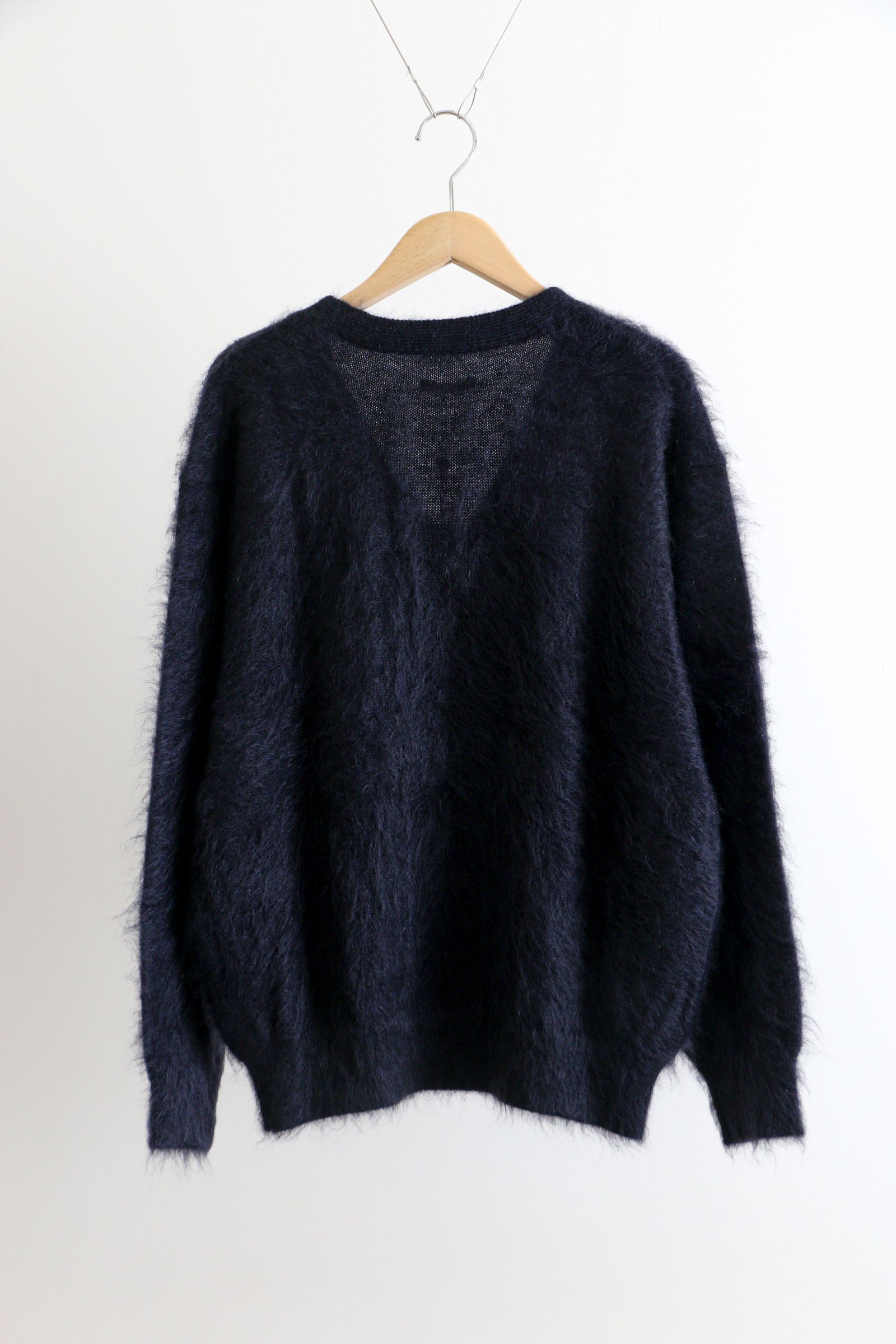 UNIVERSAL PRODUCTS - MOHAIR CREW NECK SWEATER D.NAVY / モヘア